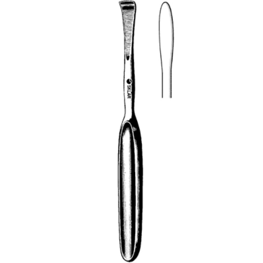 Sklar Langenbeck Periosteal Elevator, 7.5" Blunt, Stainless Steel, Non-Sterile, Reusable