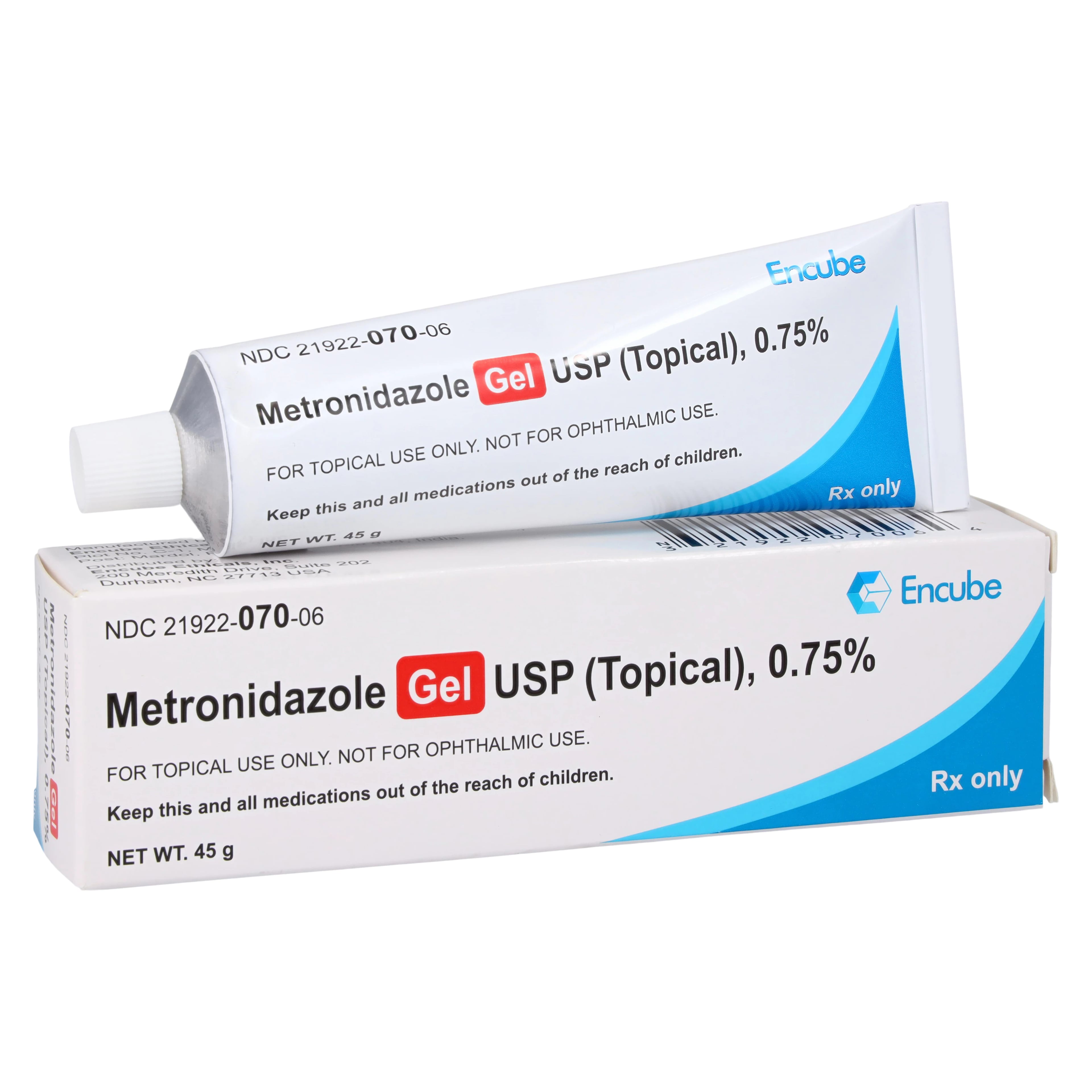 Metronidazole Topical Gel 0.75%, 45g Tube