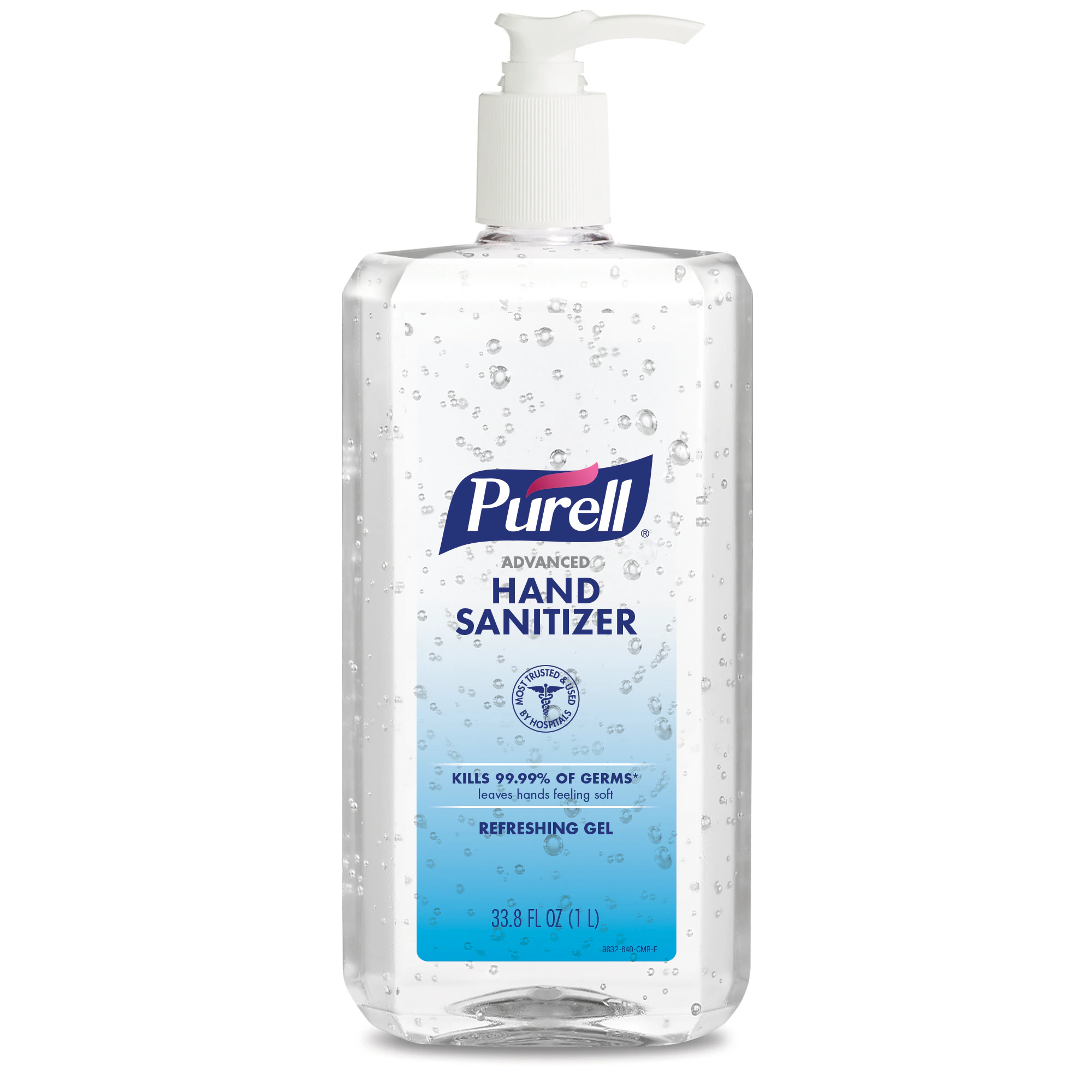 Purell Advanced Hand Sanitizer Gel, 33.8 oz, 4/Case