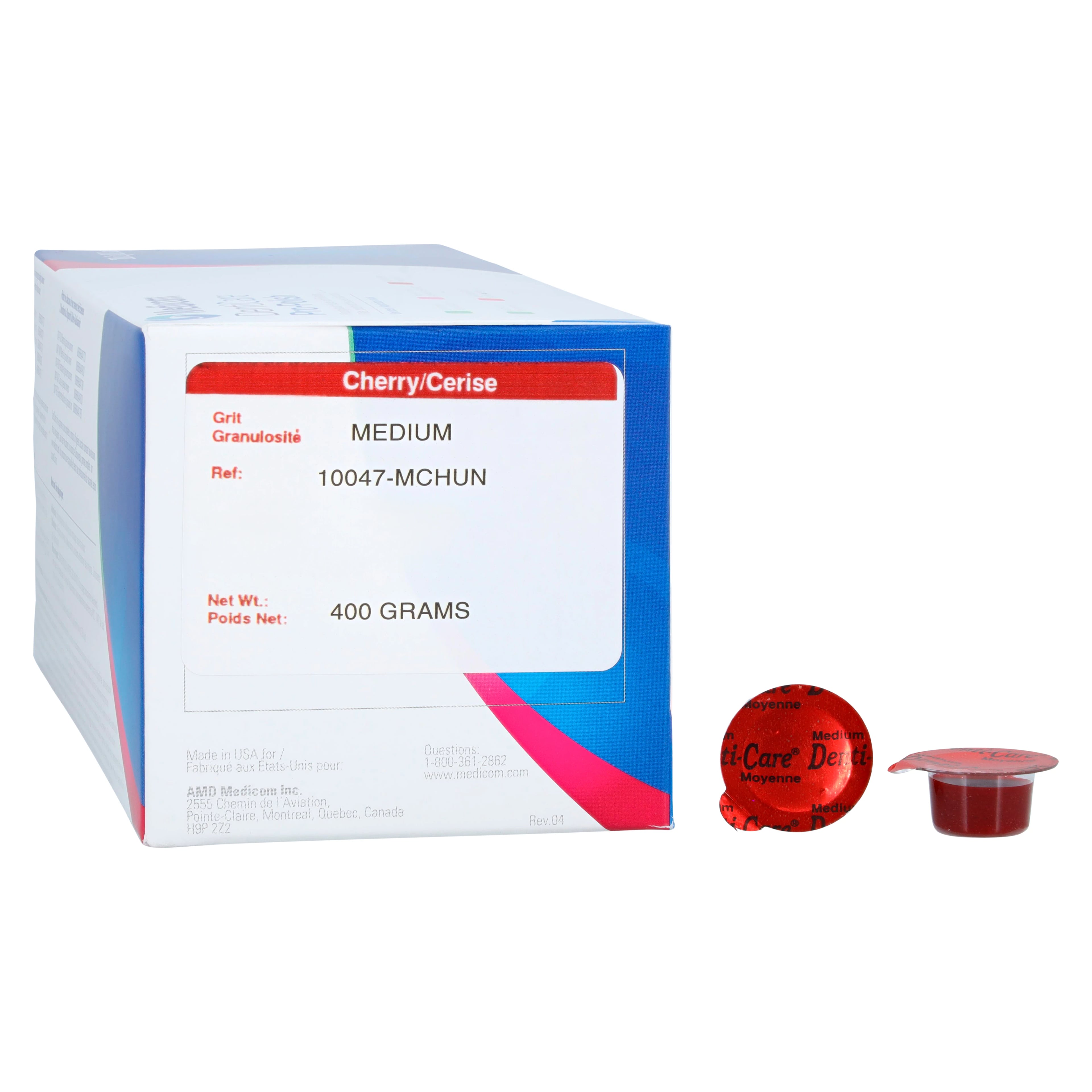 DentiCare Pro-Polish Polishing Paste, Medium, Cherry Flavor, 200/Box