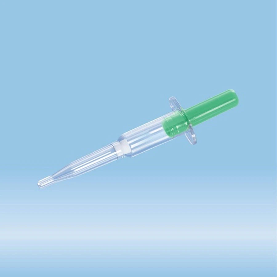 Sarstedt Minivette POCT Lithium Heparin Blood Collection Tube, Clear/Green, 100 µL, 200/Pk