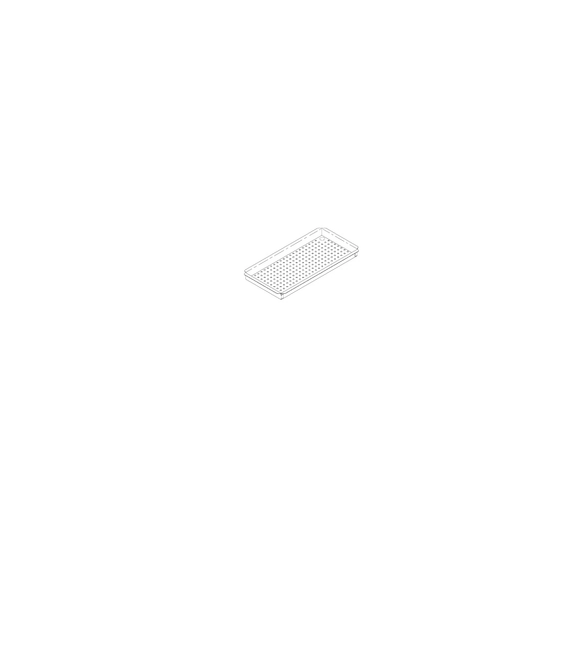 Small Instrument Tray, 6" x 12", Stainless Steel, RPI Parts