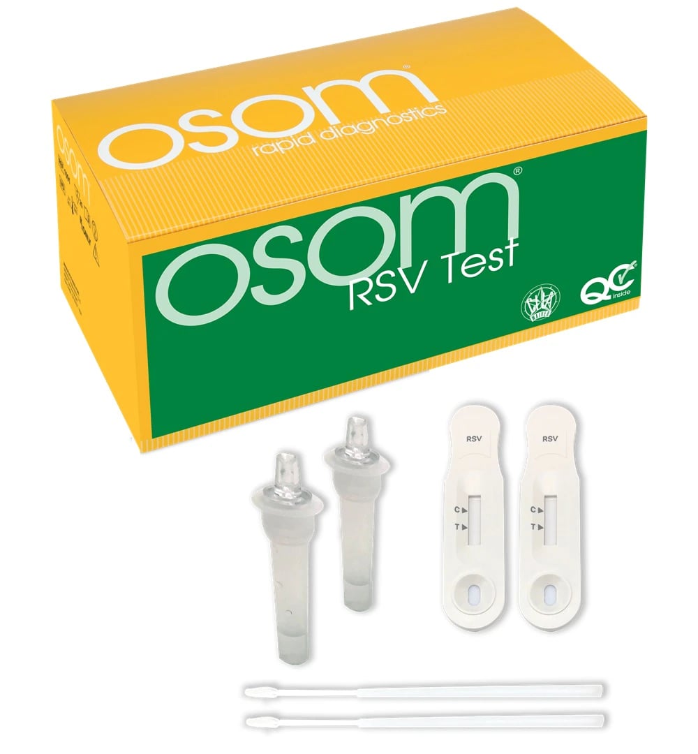 OSOM RSV Test Kit, CLIA Waived, 25 Tests/Box