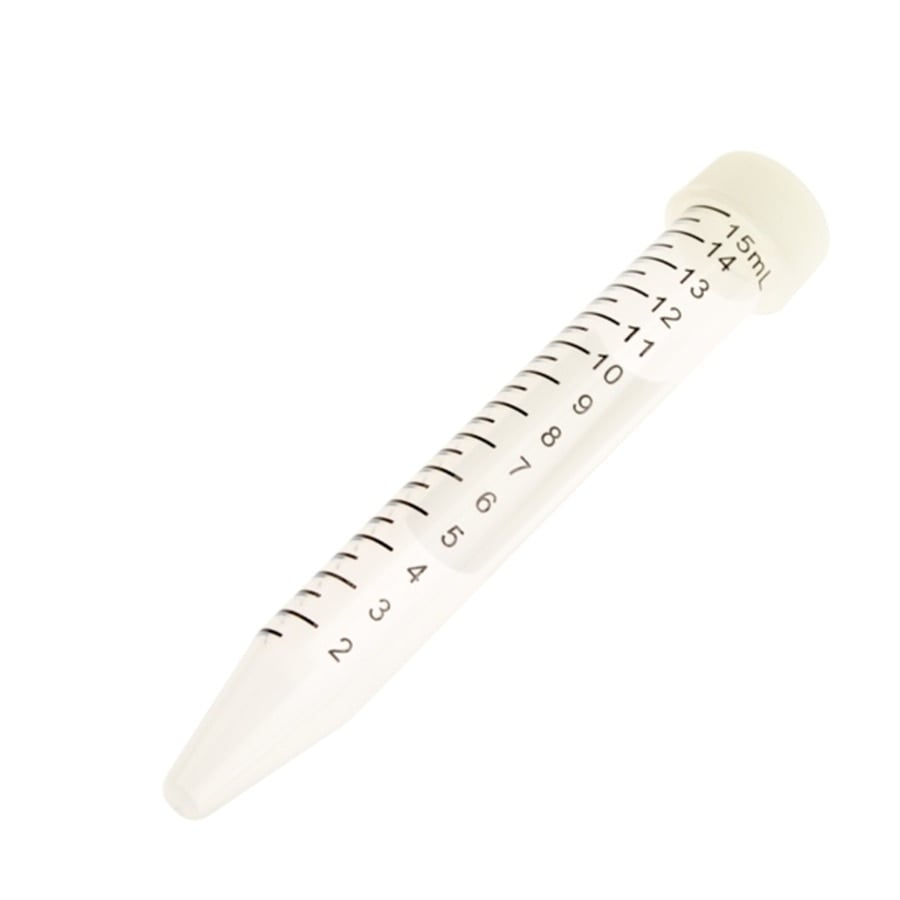 Celltreat Scientific 15mL Polypropylene Centrifuge Tube, Graduated, Sterile, Natural Cap, 500/Case
