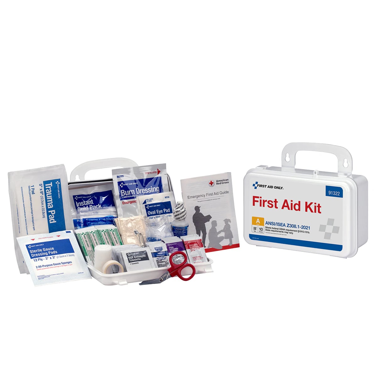 Acme United First Aid Kit, 10 Person, ANSI Class A, Each