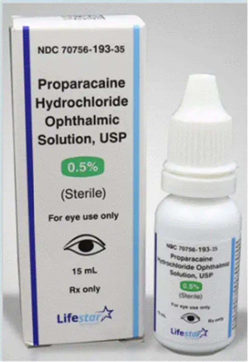 Proparacaine HCl Ophthalmic Solution 0.5%, 15 mL Bottle