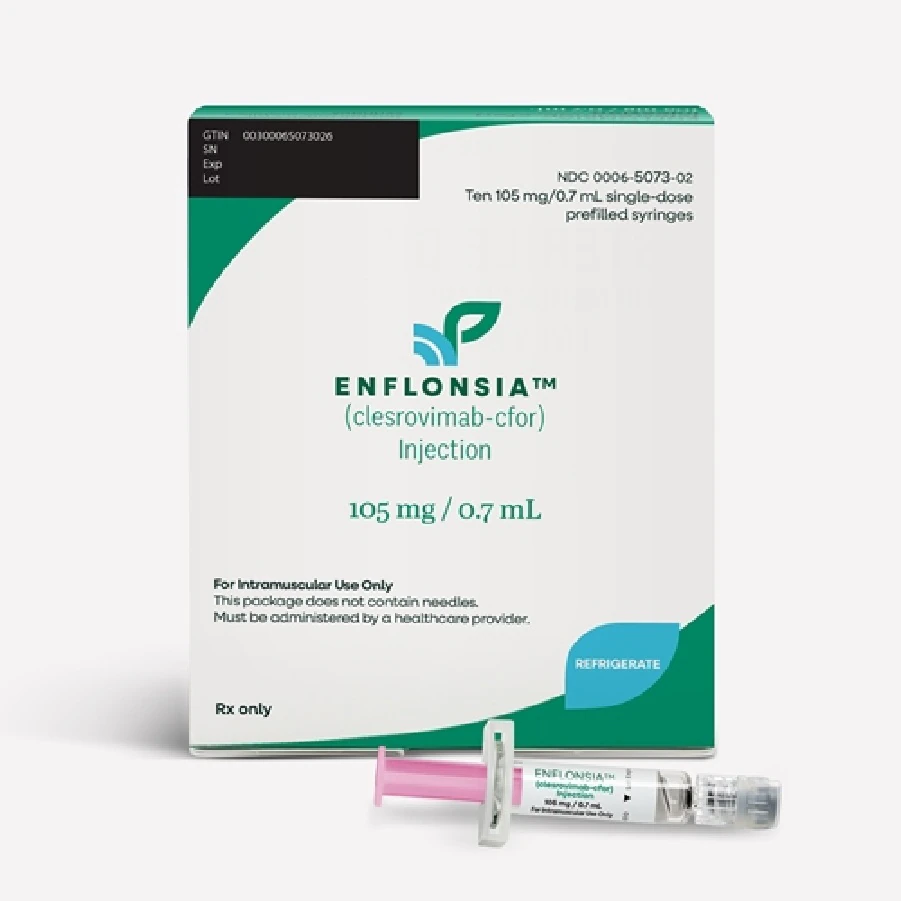 ENFLONSIA Injection 105mg Prefilled Syringe, 0.7mL, 10/Package
