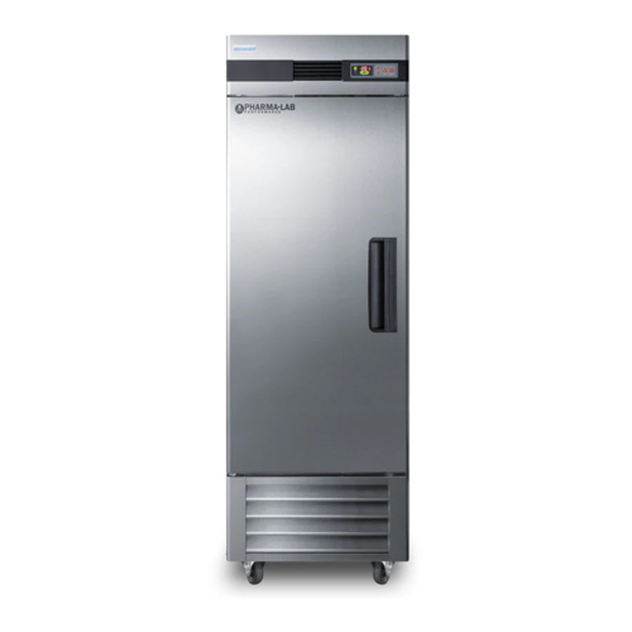 Accucold Performance Series Laboratory/Pharmacy Upright Freezer, 23 Cu.Ft., Solid Door, Left Hinge, -15 to -30°C, Frost Free, Non-Reversible