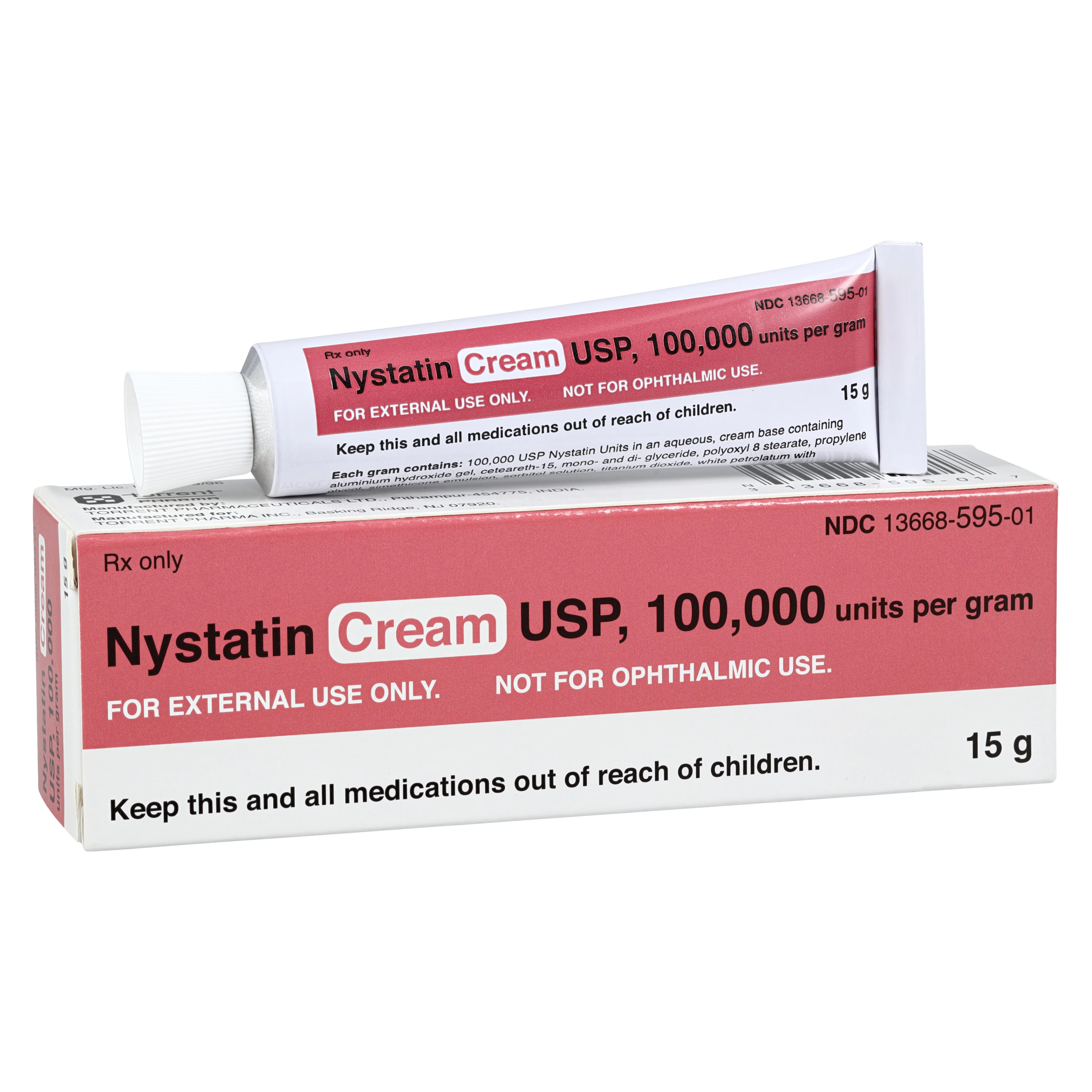 Nystatin Cream, Topical, 100,000 U/gm, 15 gm Tube, Torrent Pharmaceuticals