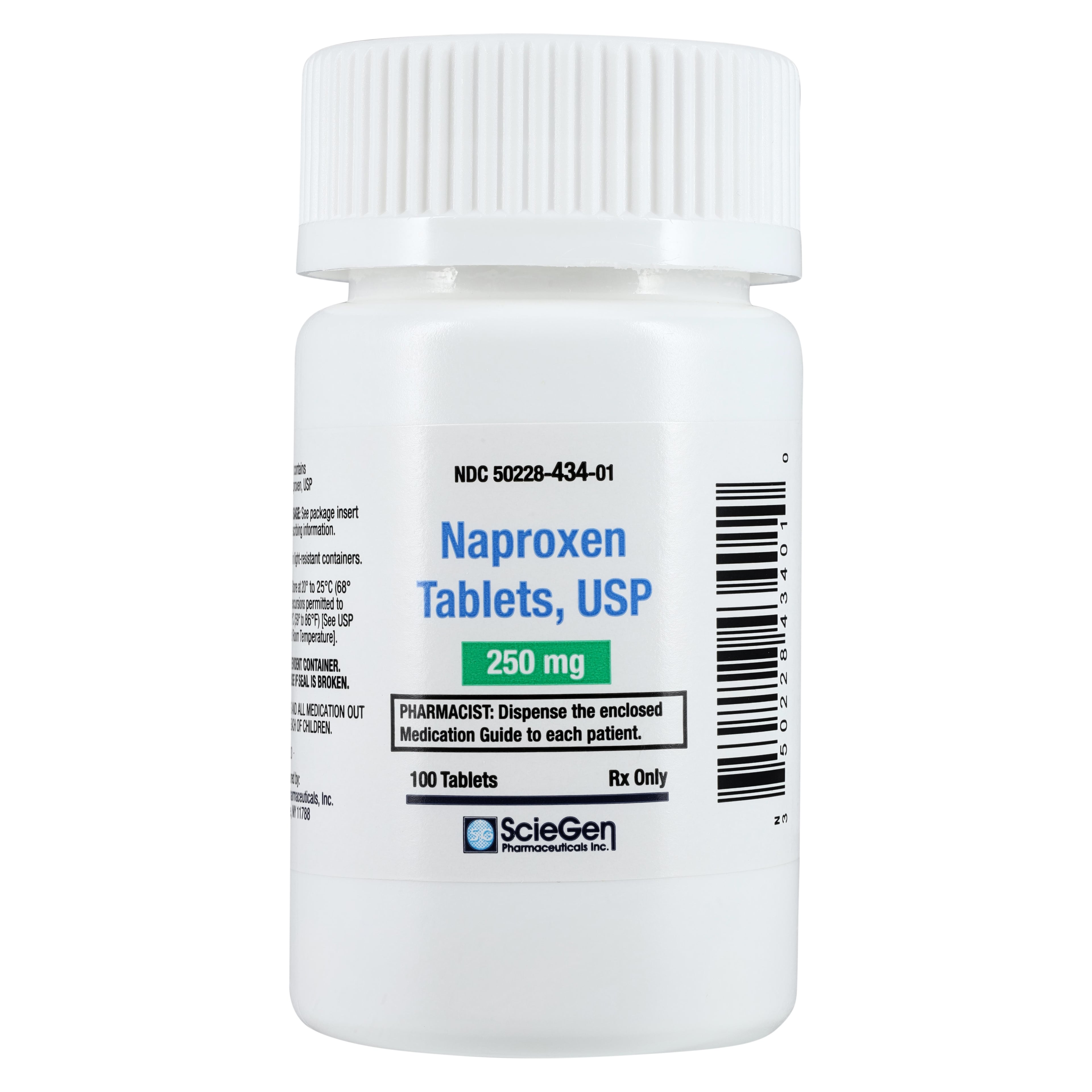 Naproxen Tablets, 250mg, 100/Bottle