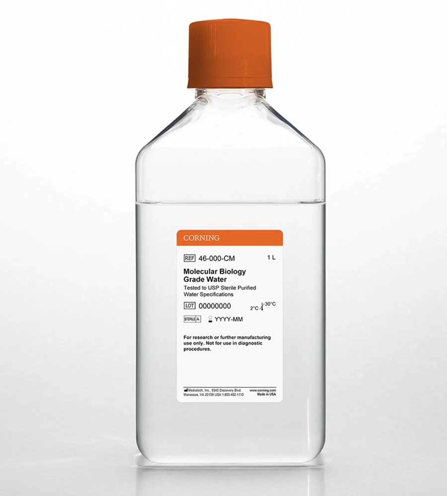 Corning Molecular Biology Grade Water, Clear, Sterile, 1L Bottle, 6/Case