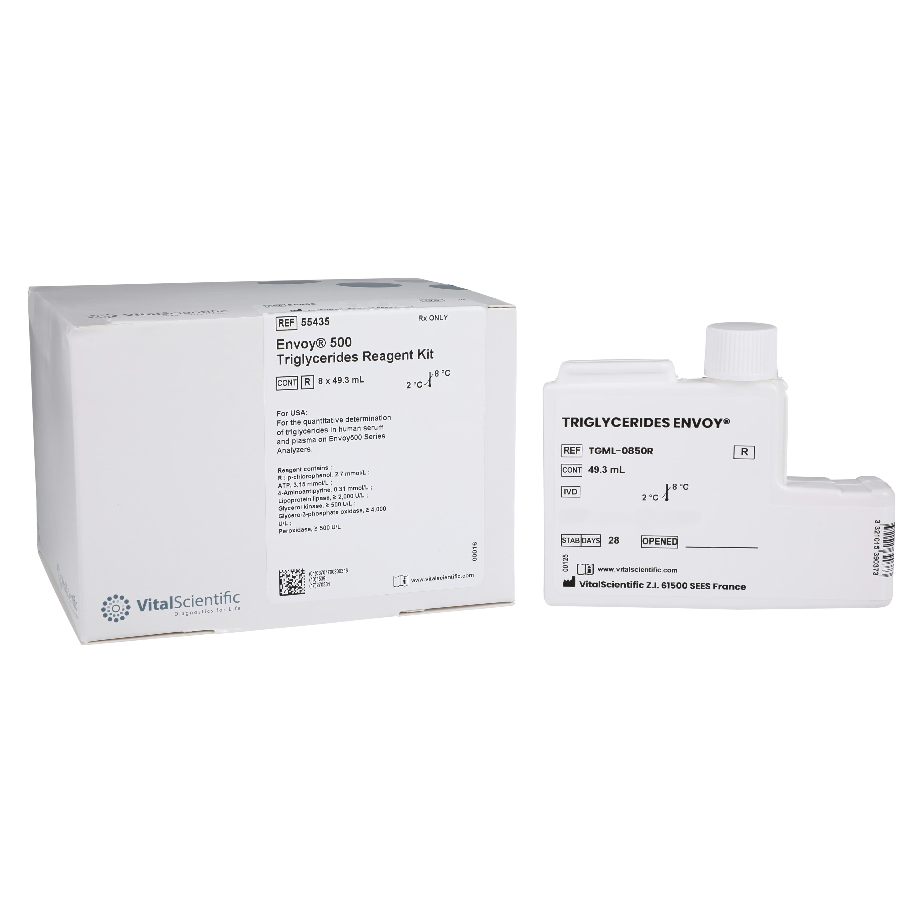 Envoy 500 Triglyceride Reagent Test Kit, 8 x 45 mL