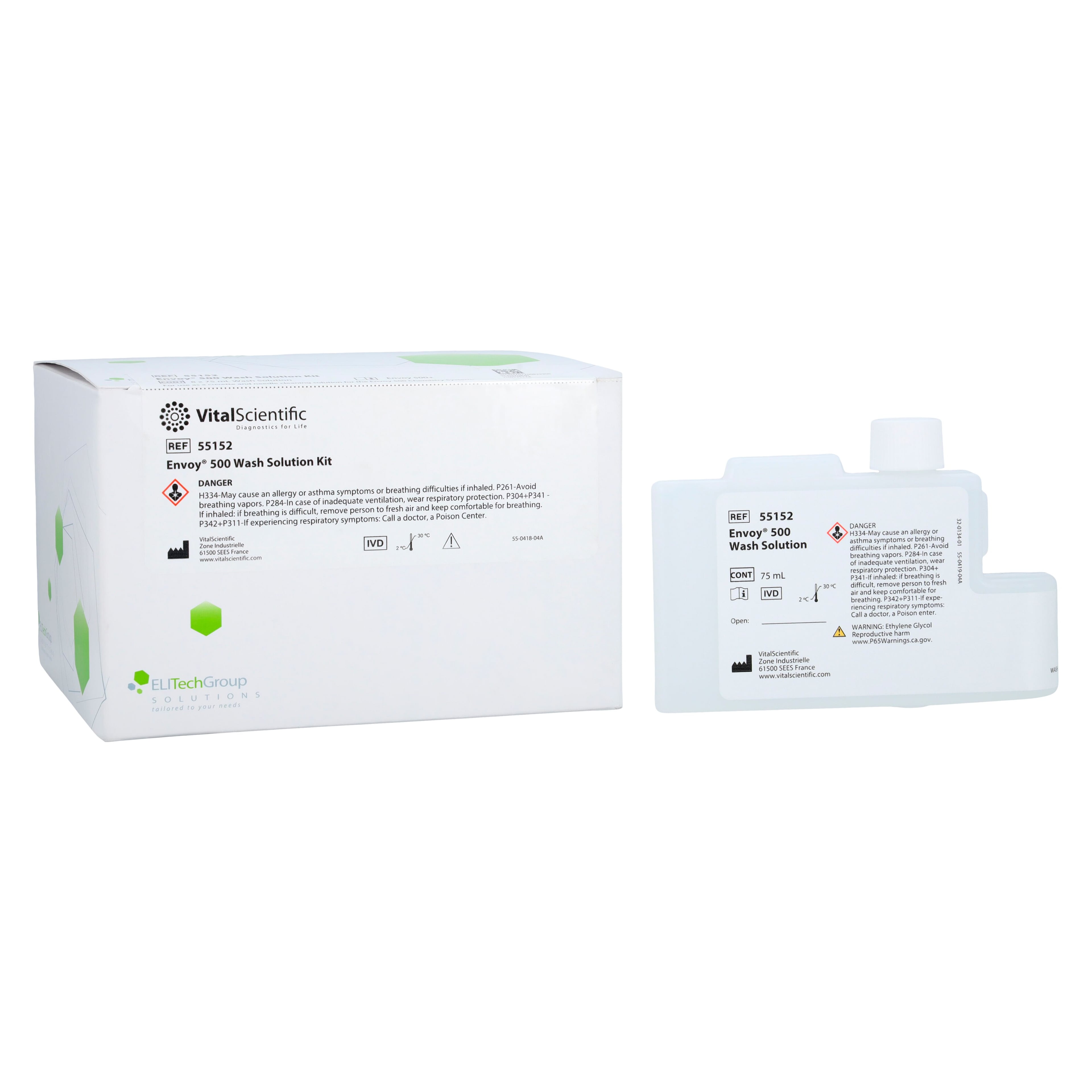 Envoy Wash Solution Kit for Envoy Chemistry Analyzer, 1/Box