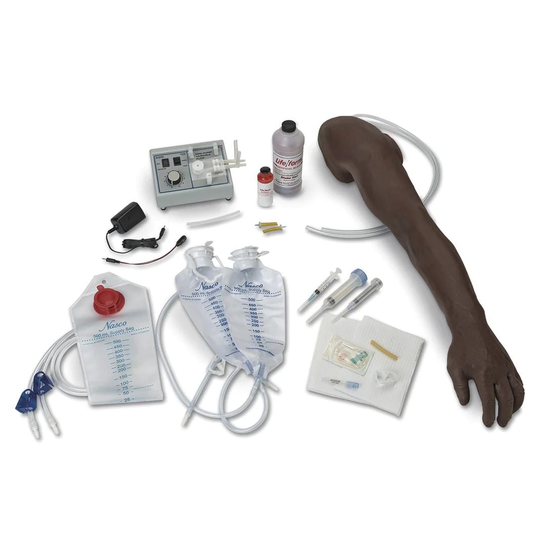 Life/form Venipuncture and Injection Arm Trainer, Dark Skin, Each