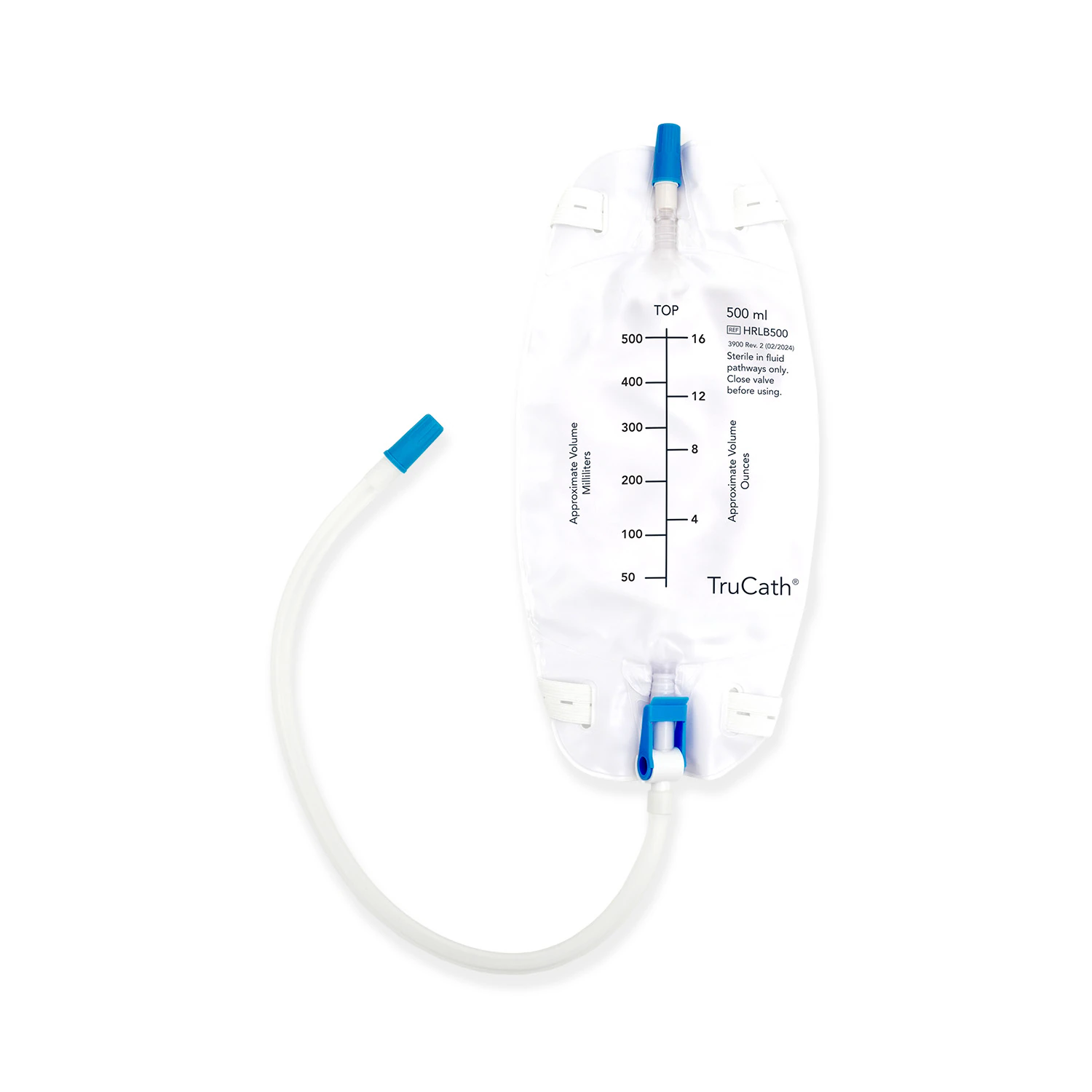 TruCath Urinary Leg Drain Bag, Sterile, 500mL, Disposable