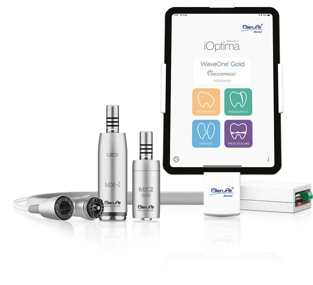 Bien Air iOptima INT All-In-One Kit with iPad Mini, MX2 PLUS and MX-i Surgical Micromotors, 1700706-001