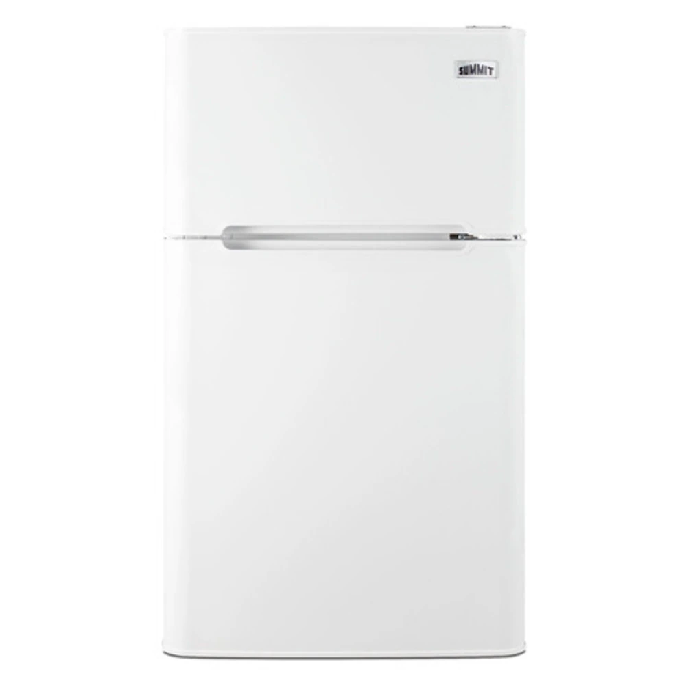 Summit Break Room Fridge/Freezer, 3.2 Cu Ft, 2 Doors, Right Hinge, Reversible Cycle Defrost
