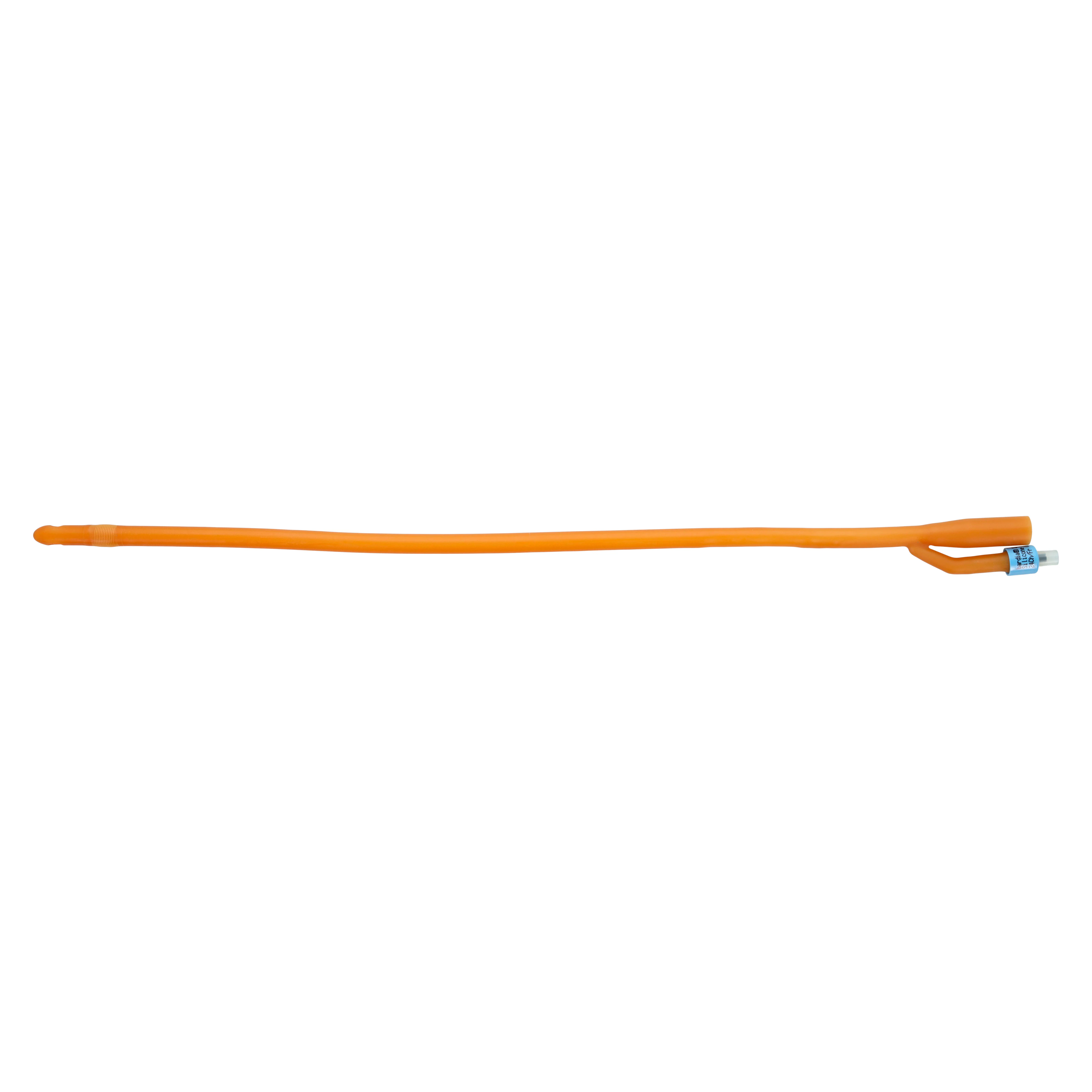 Bardia 2-Way Foley Catheter, Standard Tip, Silicone Elastomer Coated Latex, 24Fr, 5cc Balloon