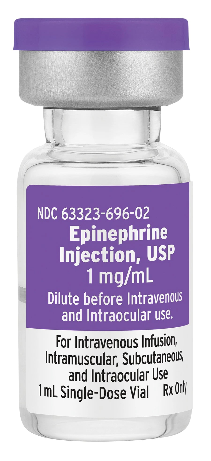 Epinephrine Injection USP 1 mg/mL, Single-Dose Vial, 1 mL, 25/Package, Fresenius Kabi
