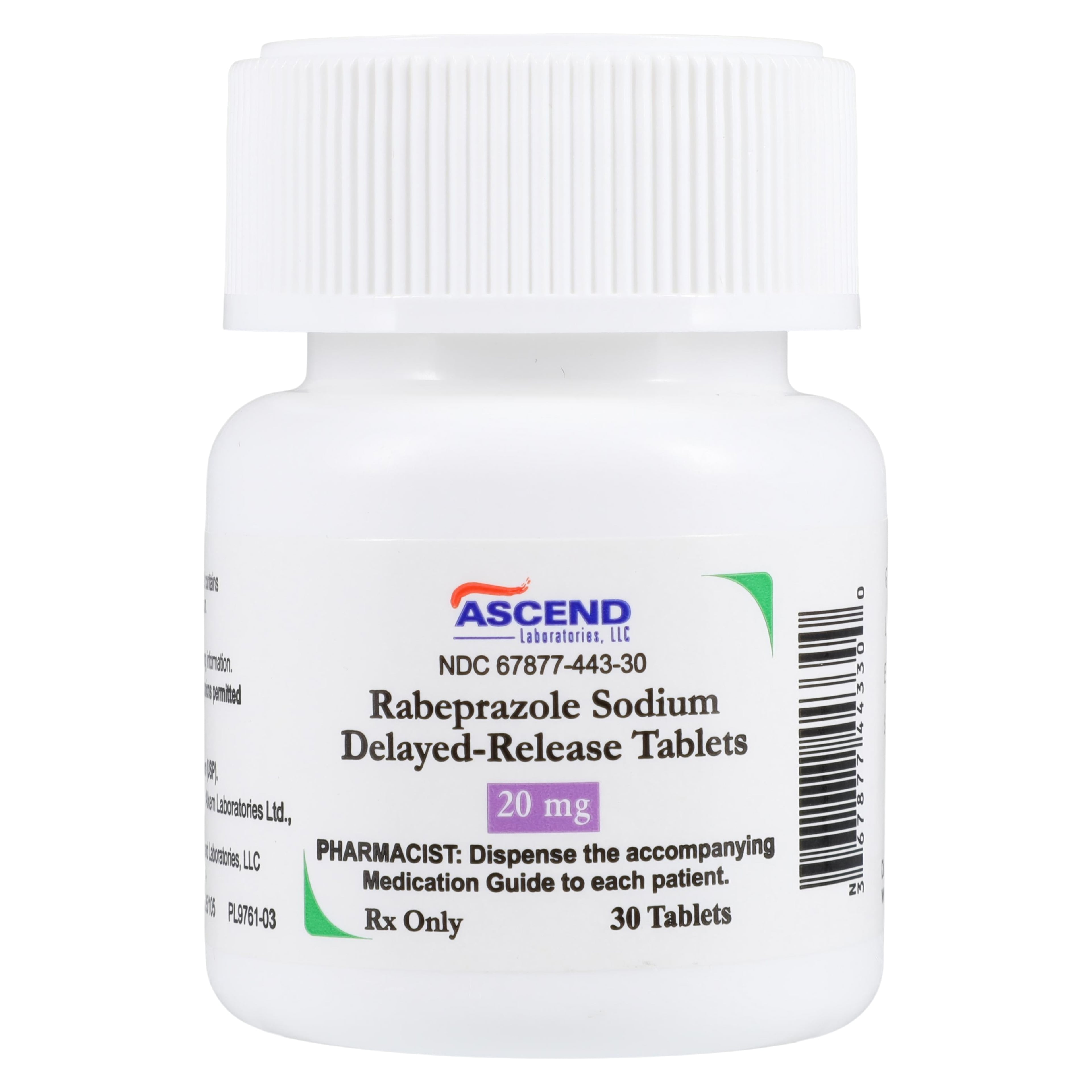 Rabeprazole Sodium DR Tablets 20mg, 30/Bottle, Ascend Laboratories, 01KT0J091NV9BWTP81JPD11GSD