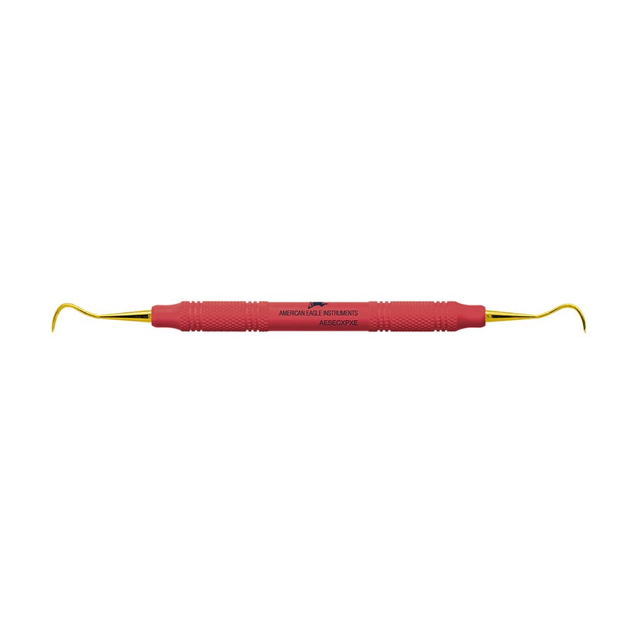 XP® SQUARED Technology Scaler Eagle Claw Posterior, Double End, 3/8 Red Handle, EagleLite