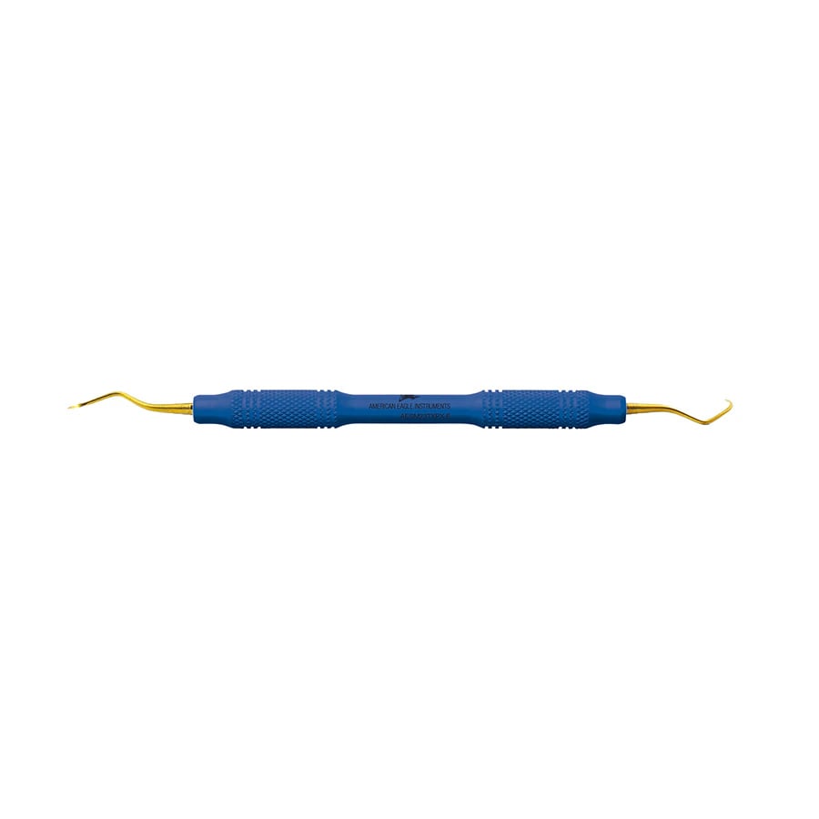 Pro Thin™ XP® SQUARED Technology Scaler M23, Posterior, Double End, Blue EagleLite Handle, 3/8"