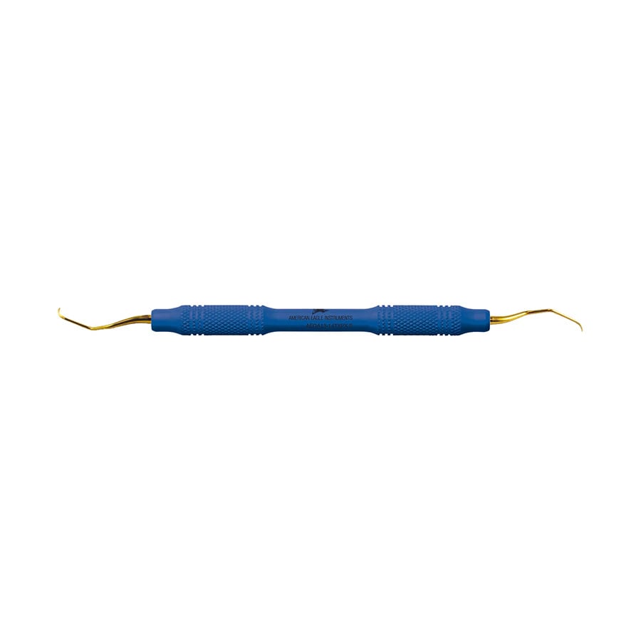 Pro Thin™ XP® SQUARED Technology Gracey +3 Access 13-14 Posterior Distal Curette with EagleLite Handle, Blue, AEGA13-14TXPX
