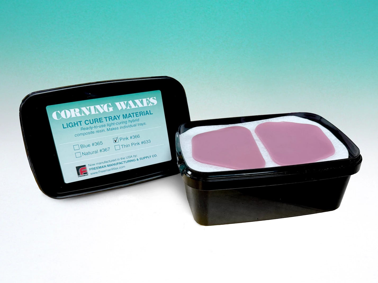 Freeman Custom LC Tray Material, Light Cure, Pink, 50/Box