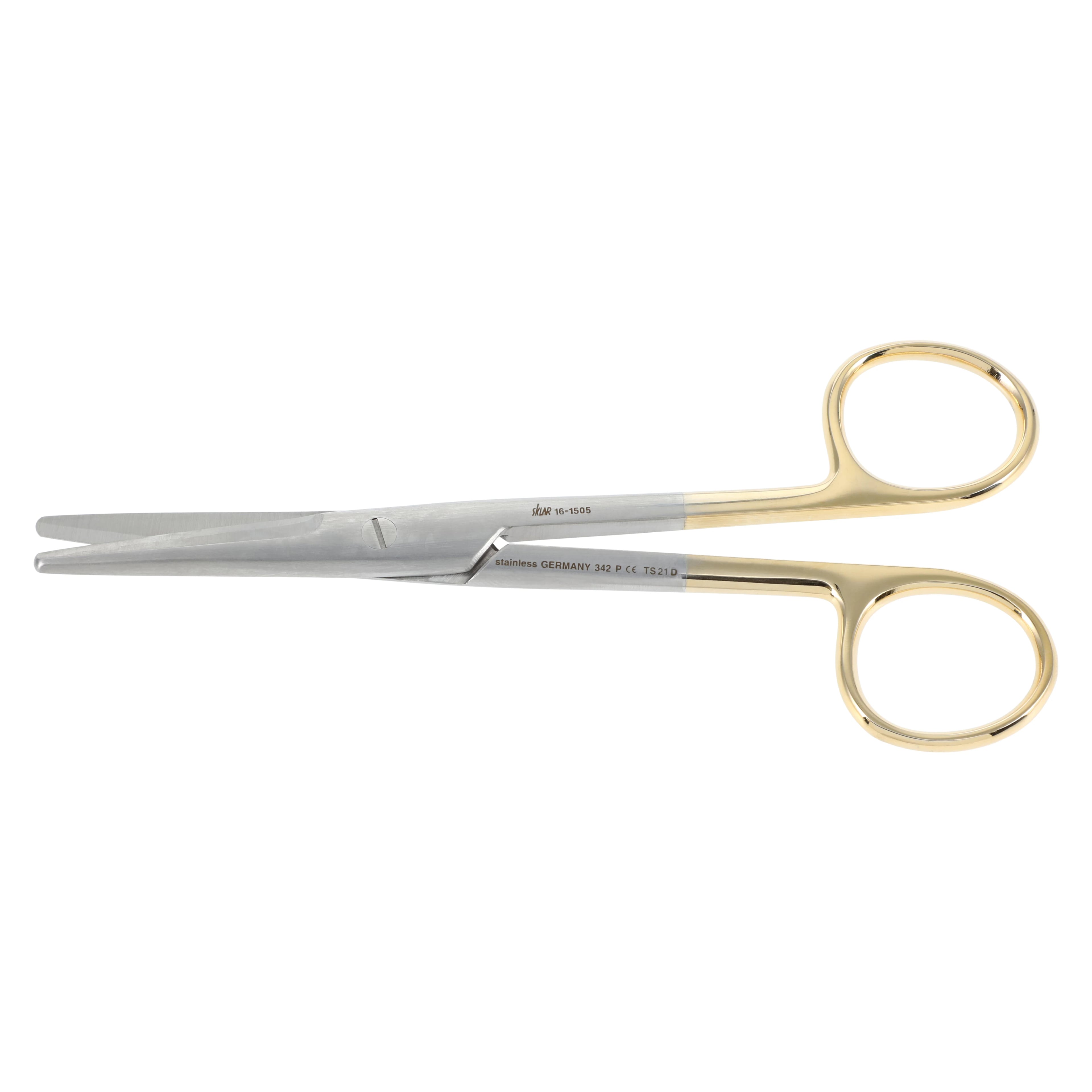 Sklar Mayo Dissecting Scissors, Straight, 5-1/2" (14 cm), Stainless Steel with Tungsten Carbide Inserts, Reusable