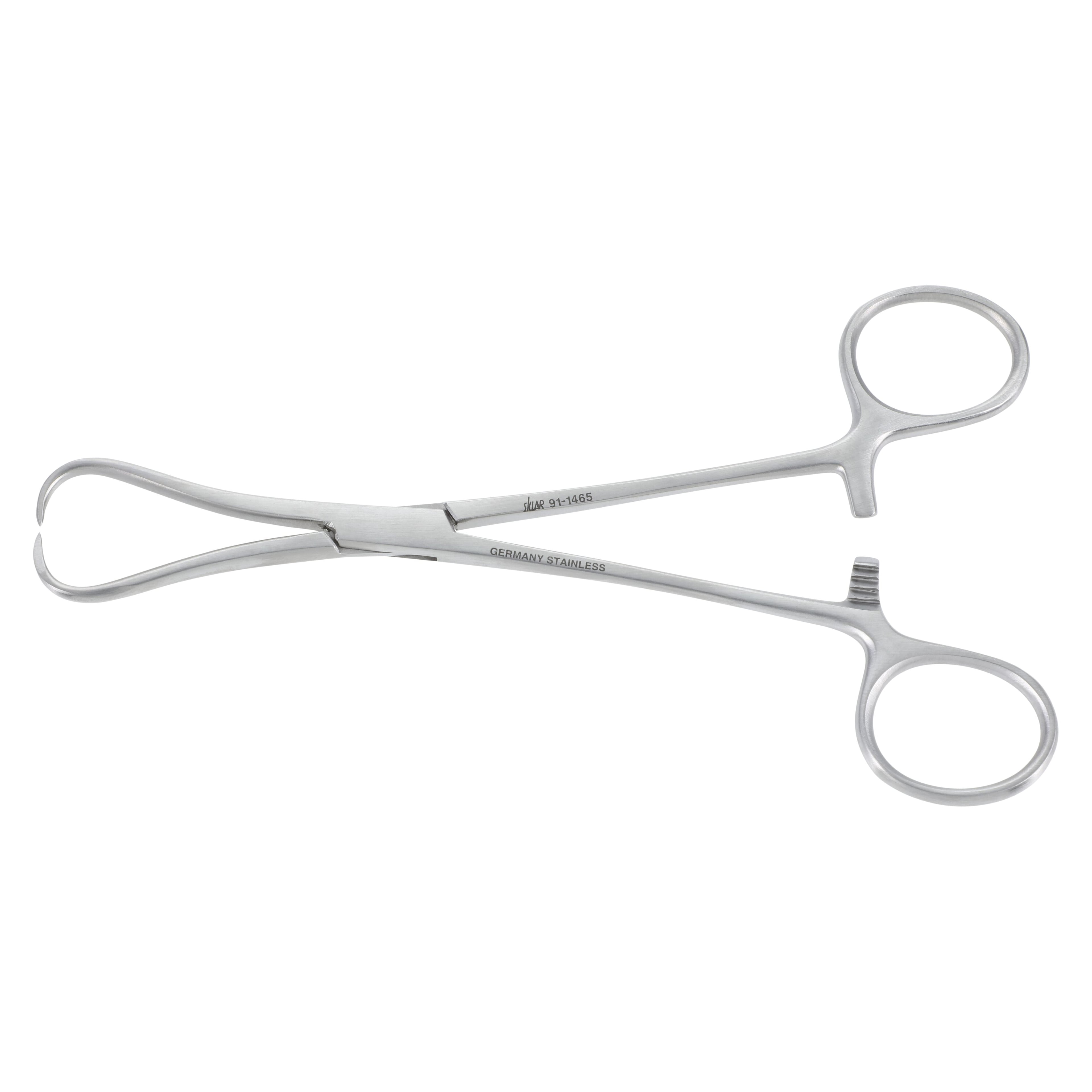 Sklar Instruments Moore Type Tenaculum Forceps, Straight, 6-1/2", Stainless Steel, Non-Sterile, Each