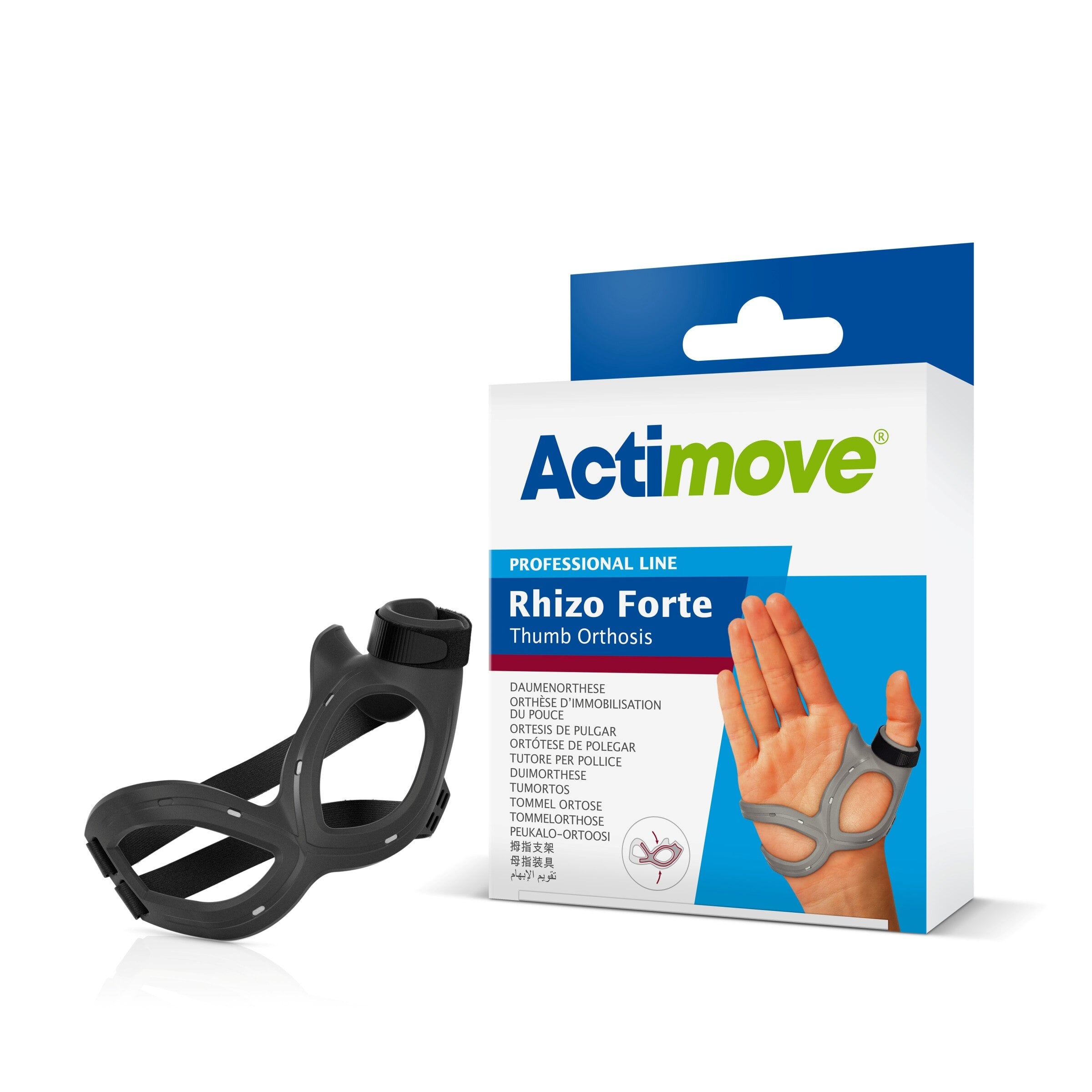 Actimove Rhizo Forte Orthotic Thumb Support, Small, Right, Black