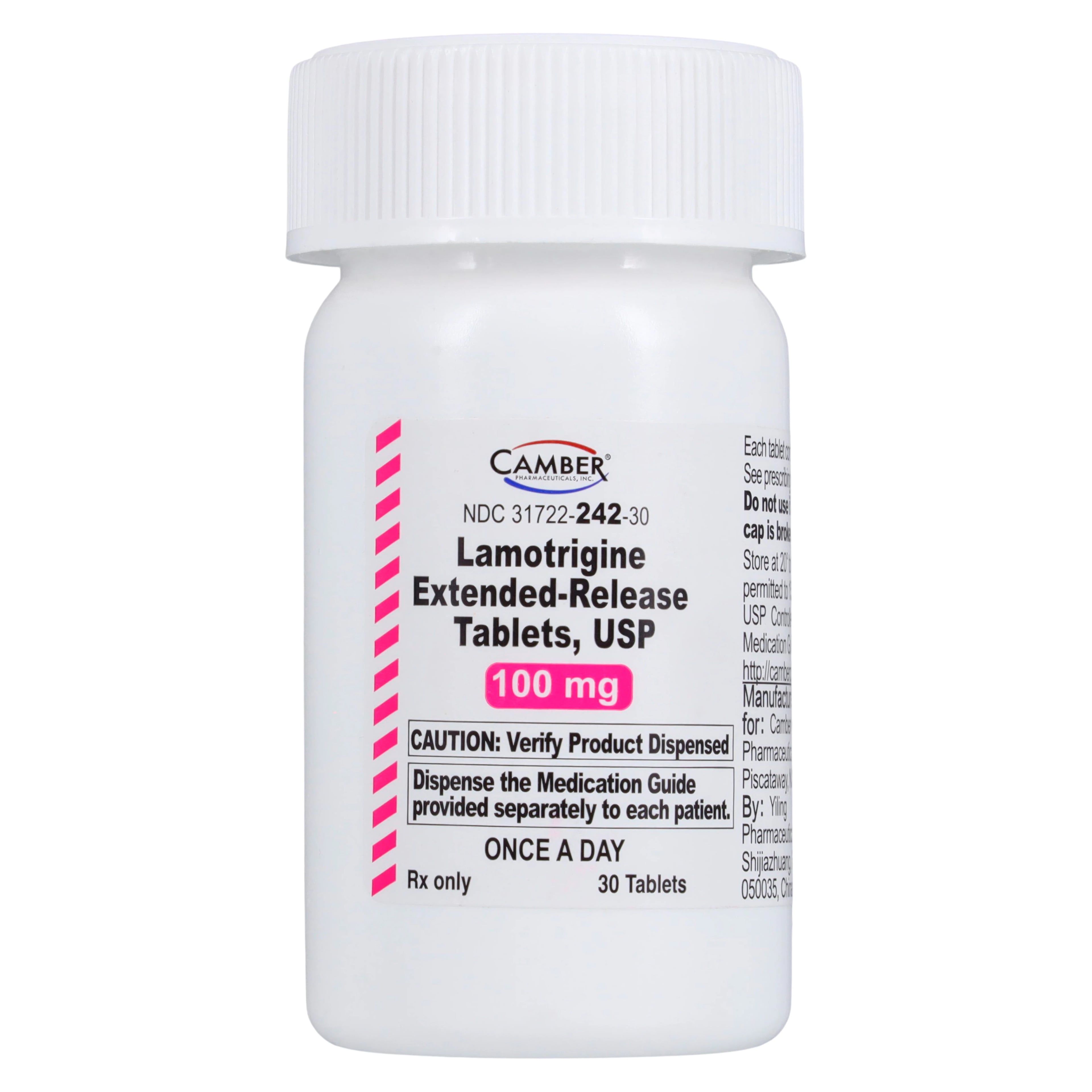 Lamotrigine Extended-Release Tablets 100 mg, 30 Tablets per Bottle