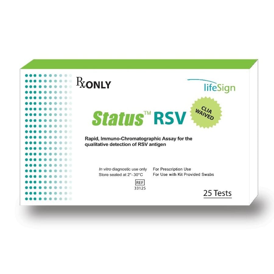 Status RSV Rapid Test Kit, CLIA Waived, 25 Tests, 510K