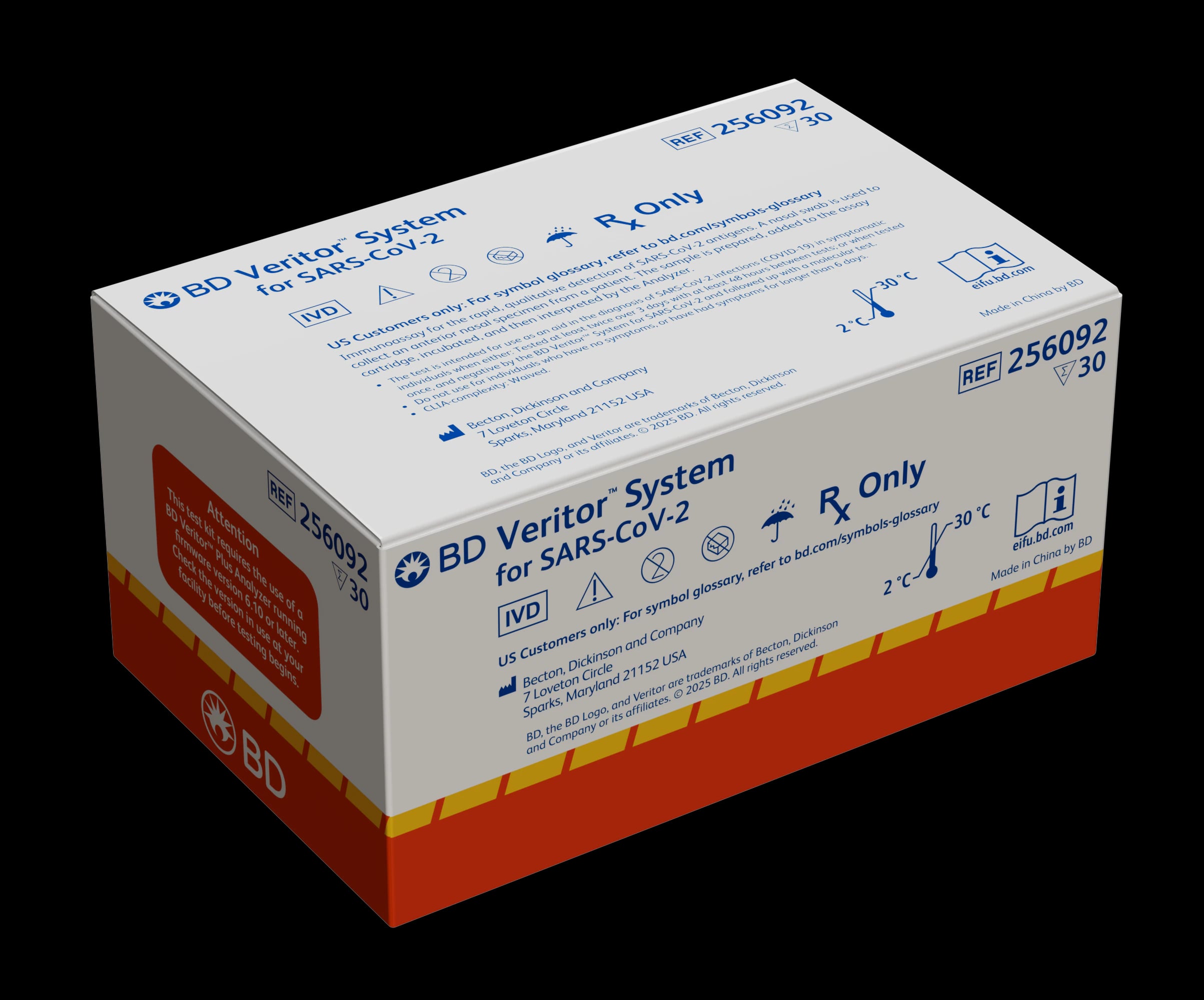 BD Veritor SARS-CoV-2 Test Kit, CLIA Waived, 30/Kit