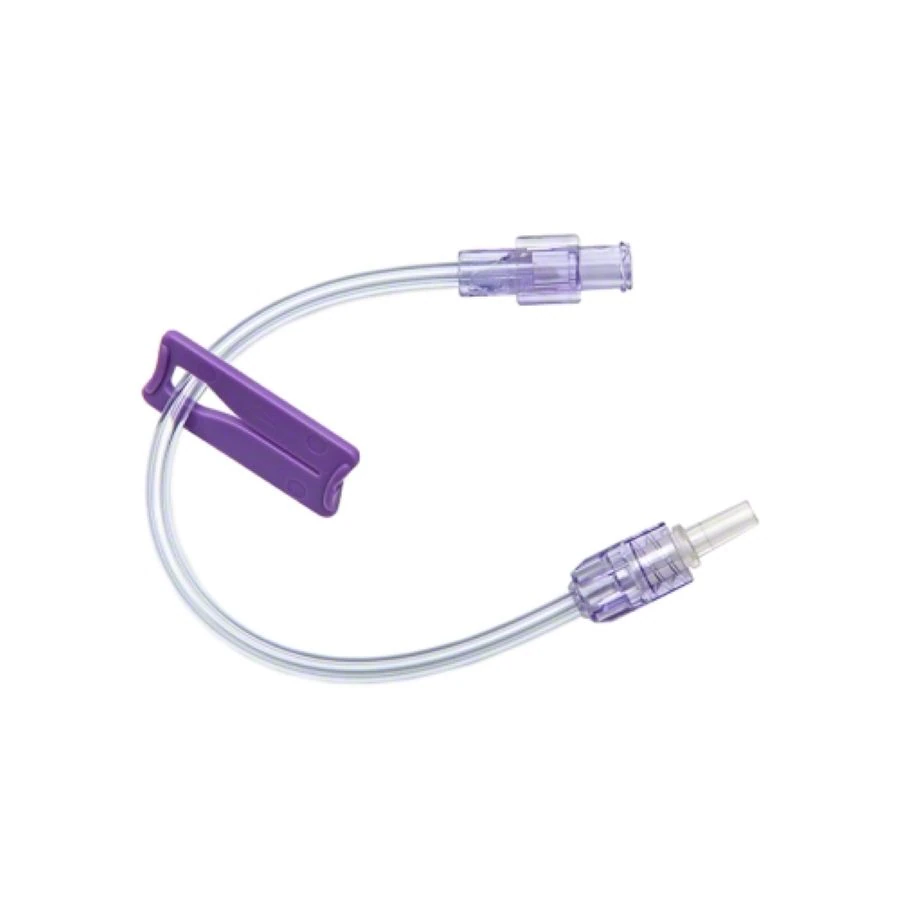 B. Braun Extension Set, Standard Bore, 8" with Clamp and Spin-Lock Connector, Sterile, 50/Case