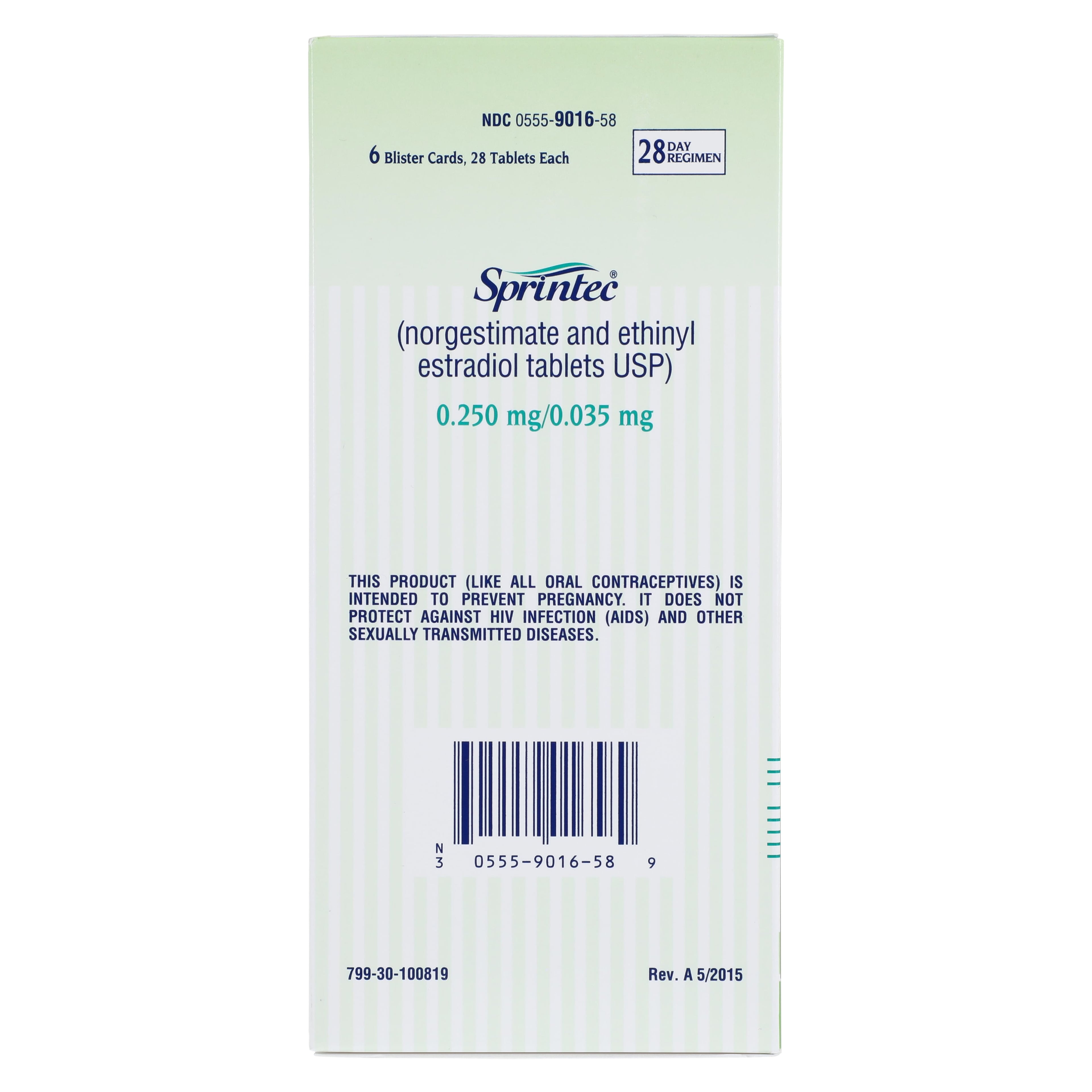 Norgestimate/Ethinyl Estradiol Tablets 0.25/0.035mg, Blister Pack, 168/Package, Teva Pharmaceuticals