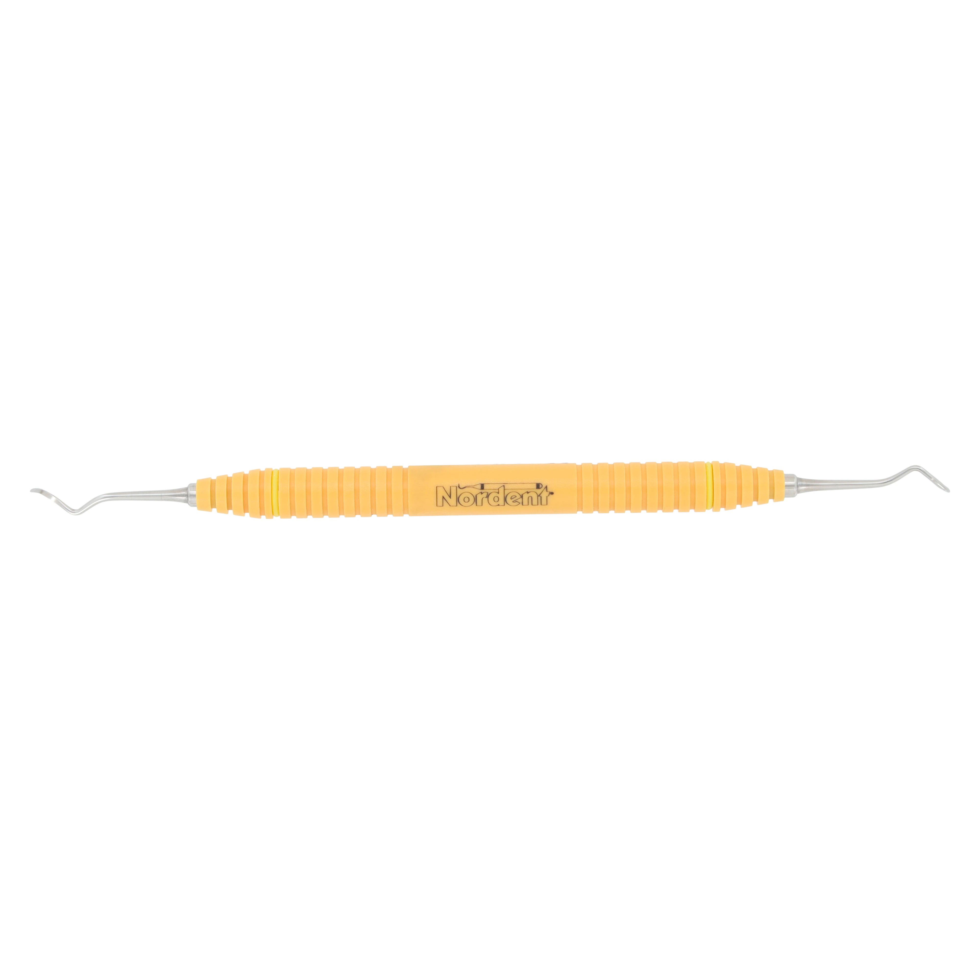 Nordent OnPoint Resin Scaler 204S, Sickle Scaler, Double End, #6 Handle, Adult, Orange