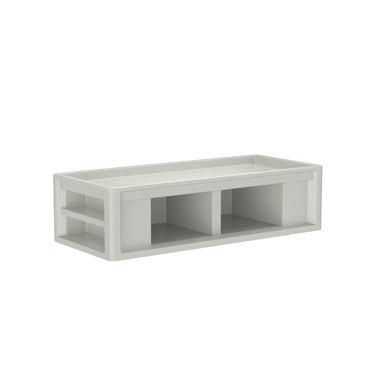 Cortech Endurance 1.0 Platform Bed, Polyethylene, Stone Gray, 81" x 21" x 35"