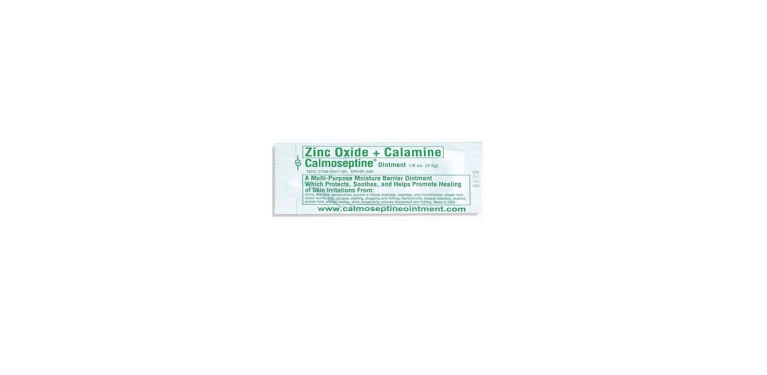 Calmoseptine Barrier Ointment, Topical Lotion, Menthol/Lanolin, 3.5 g Packets, 144/Ct