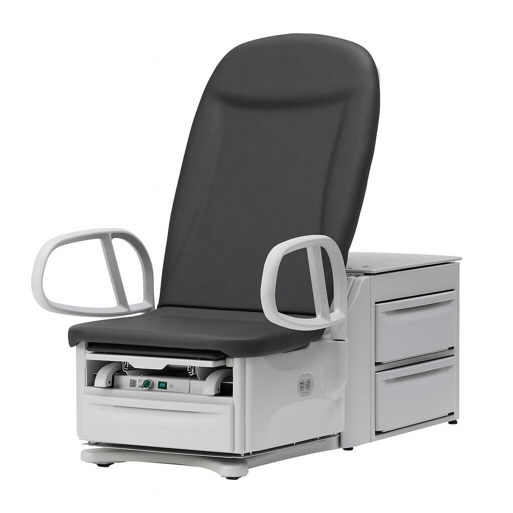 Brewer Access 6800 PLS High-Low PLUS Exam Table, Chateau Grey, 700 lb Capacity, ADA Compliant