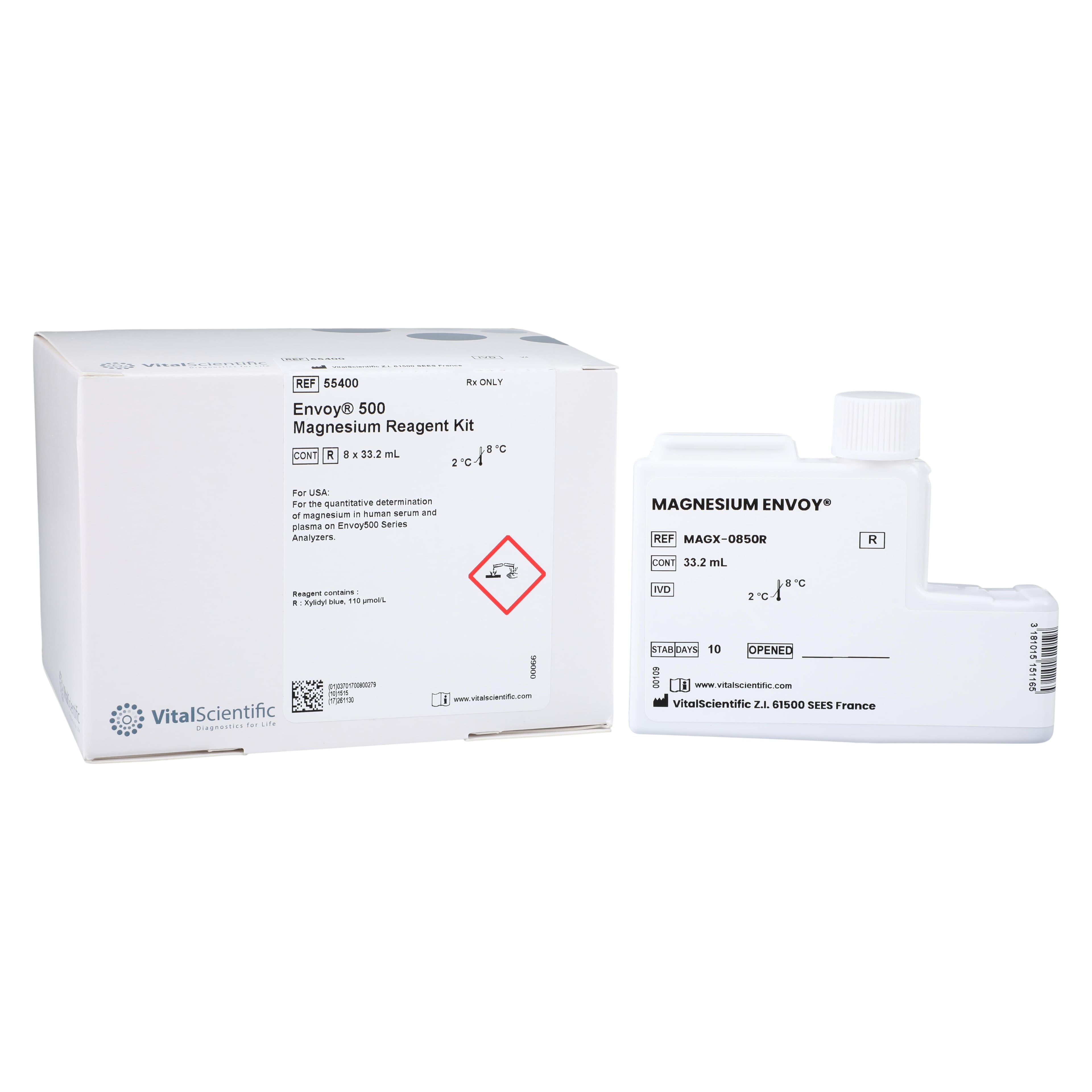 ENVOY MAGNESIUM REAGENT KIT, 8x45mL, 800 Count, 01KT0J09RH5GVXZHKH6A815FMP