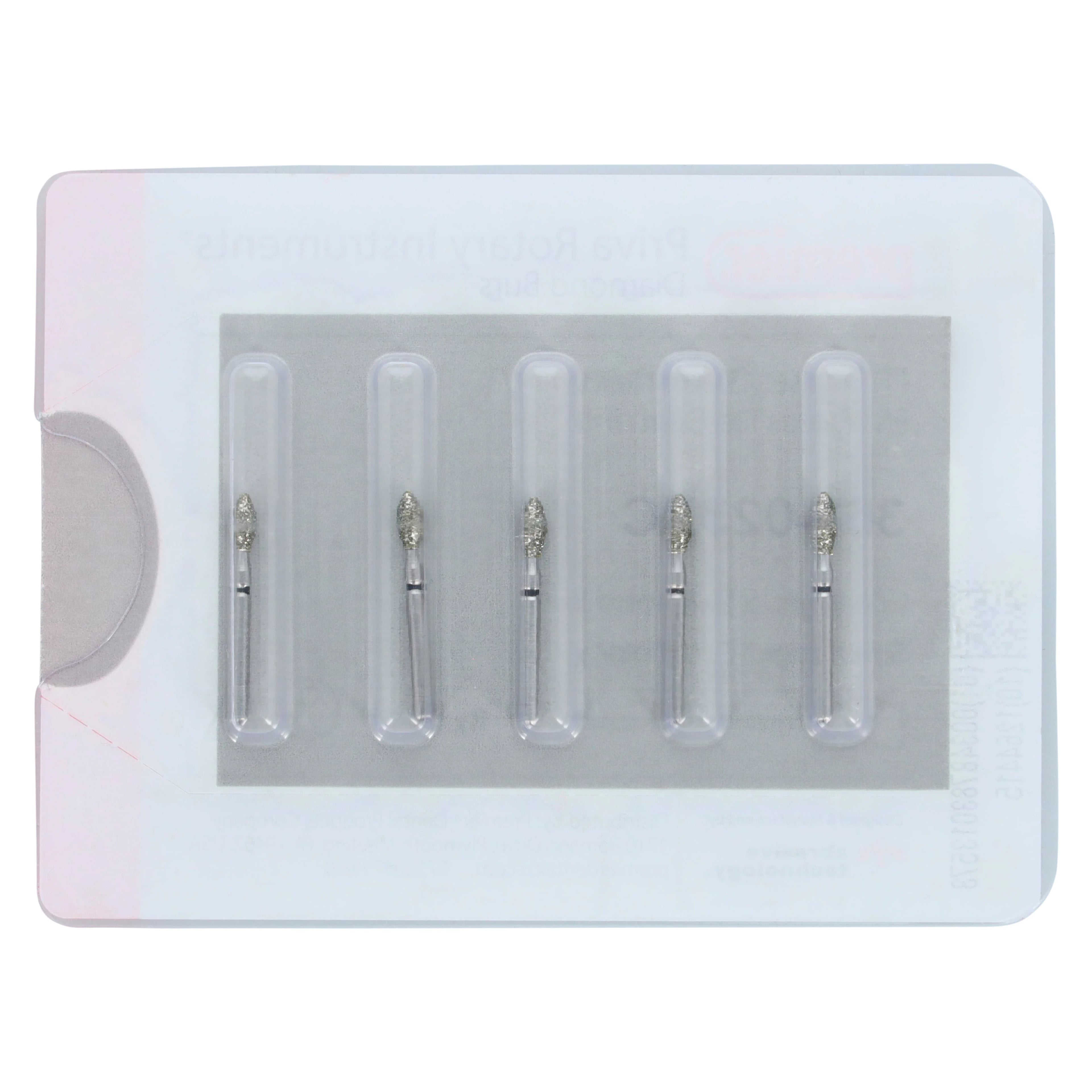 Priva Rotary Instruments Diamond Bur, FG, Extra Coarse, Black, Football, #368-023XC, 2.3 mm Head Diameter, 5/Pkg, P368023XC