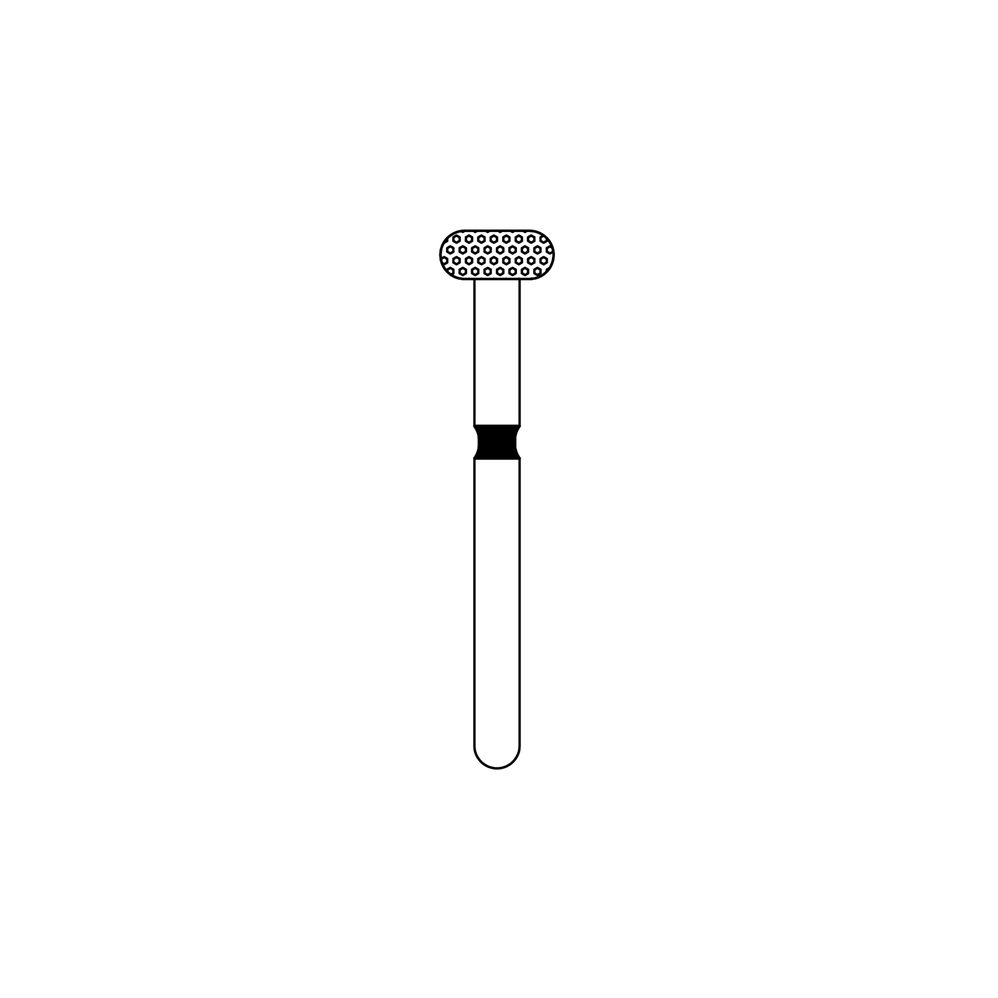 Priva Rotary Instruments™ Diamond Bur FG Wheel 909-040XC, Extra Coarse, Black, 4mm Head Diameter, Pkg/5, P909040XC