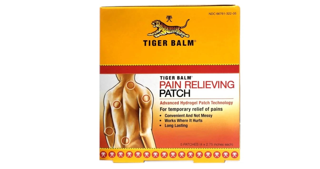 Tiger Balm Pain Relief Patch, Small, 6 Patches per Package