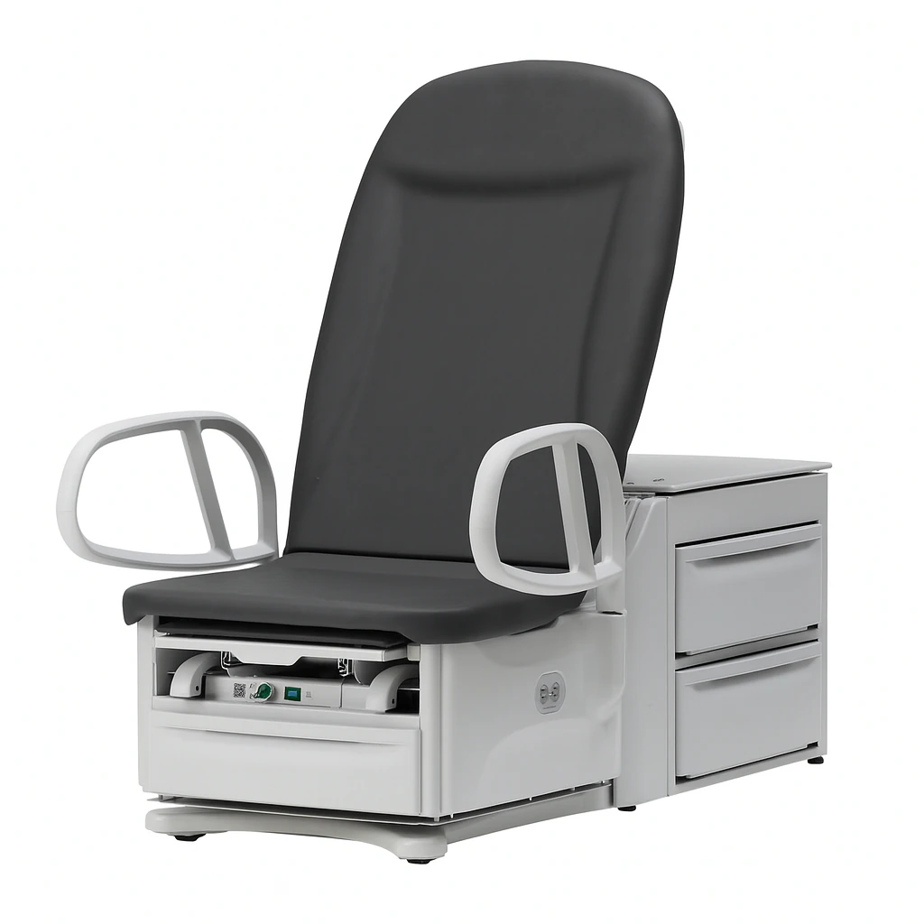 Brewer Access 6801 PLS High-Low 17" ADA Compliant Exam Table, Chateau Grey, 700 lb Capacity