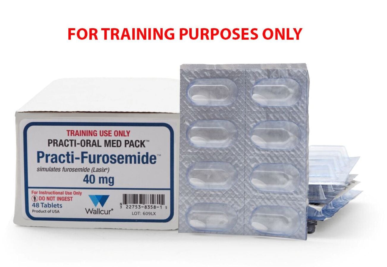 Simulate Practi-Furosemide, 40mg, 48 Tablets, Oral Unit Dose