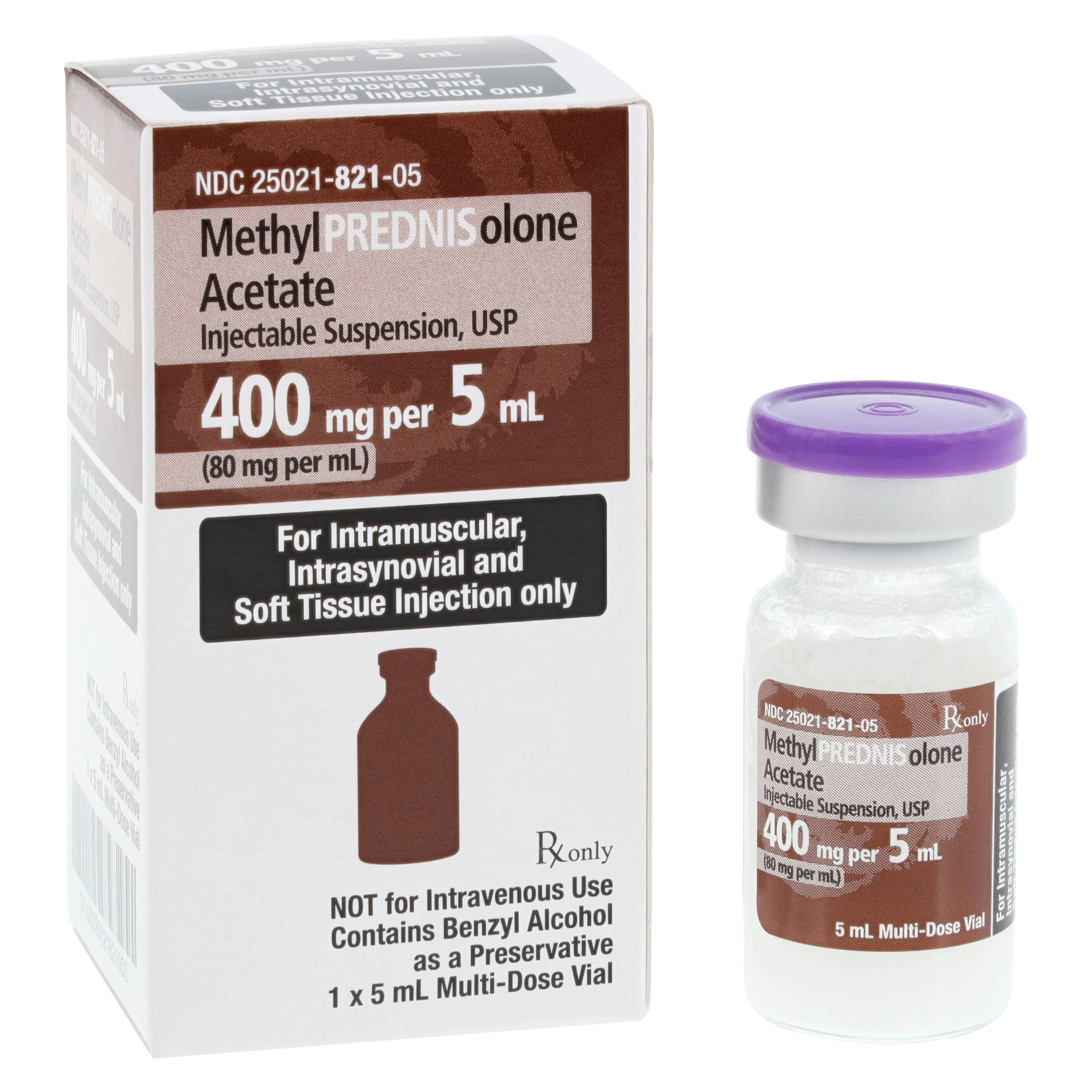 Methylprednisolone Acetate Injection 80 mg/mL, Multi-Dose Vial, 5 mL, Sagent Pharmaceuticals