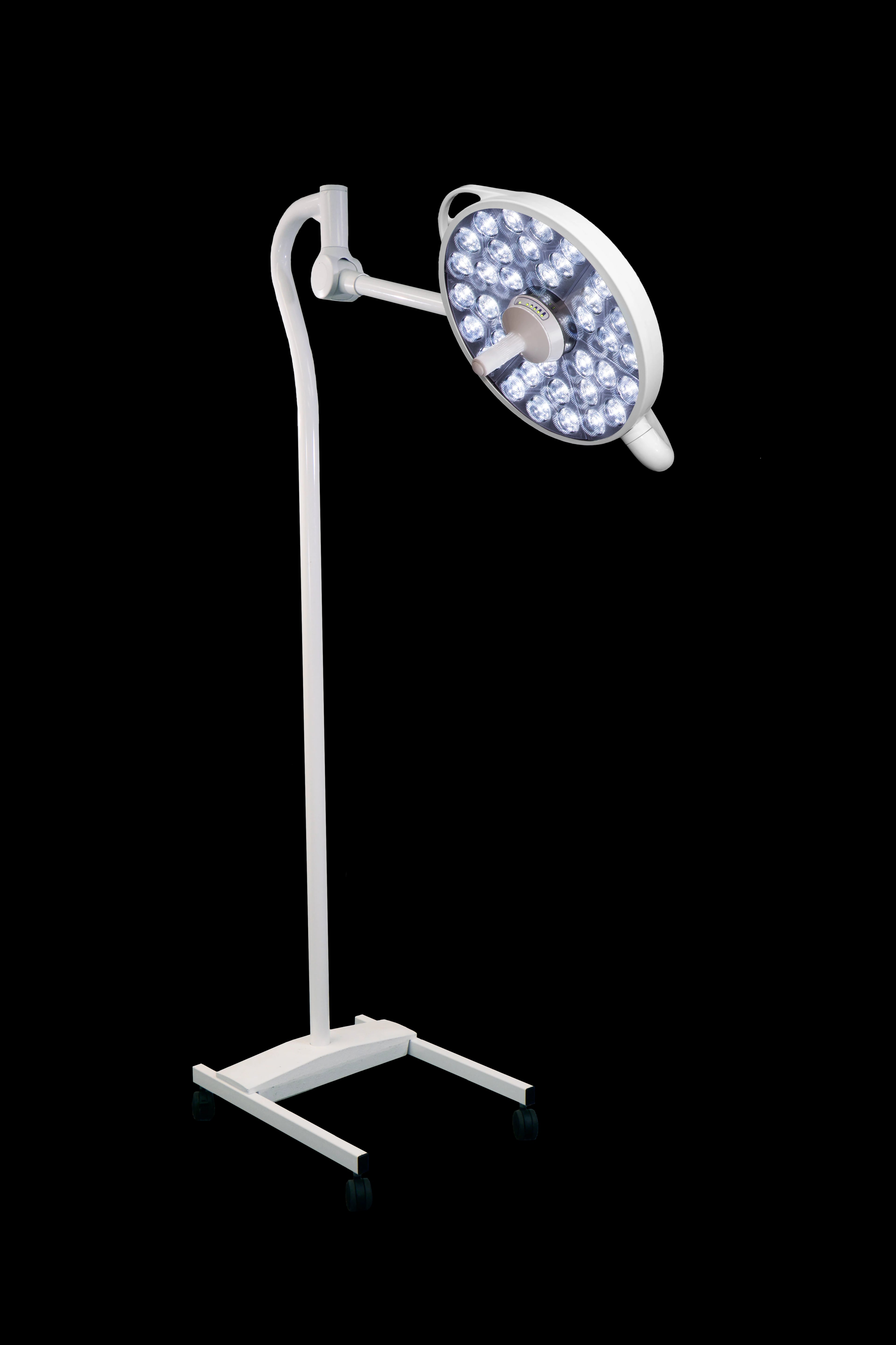 Medical Illumination MI 1000 LED Floor Light with Battery, White, Mobile Base