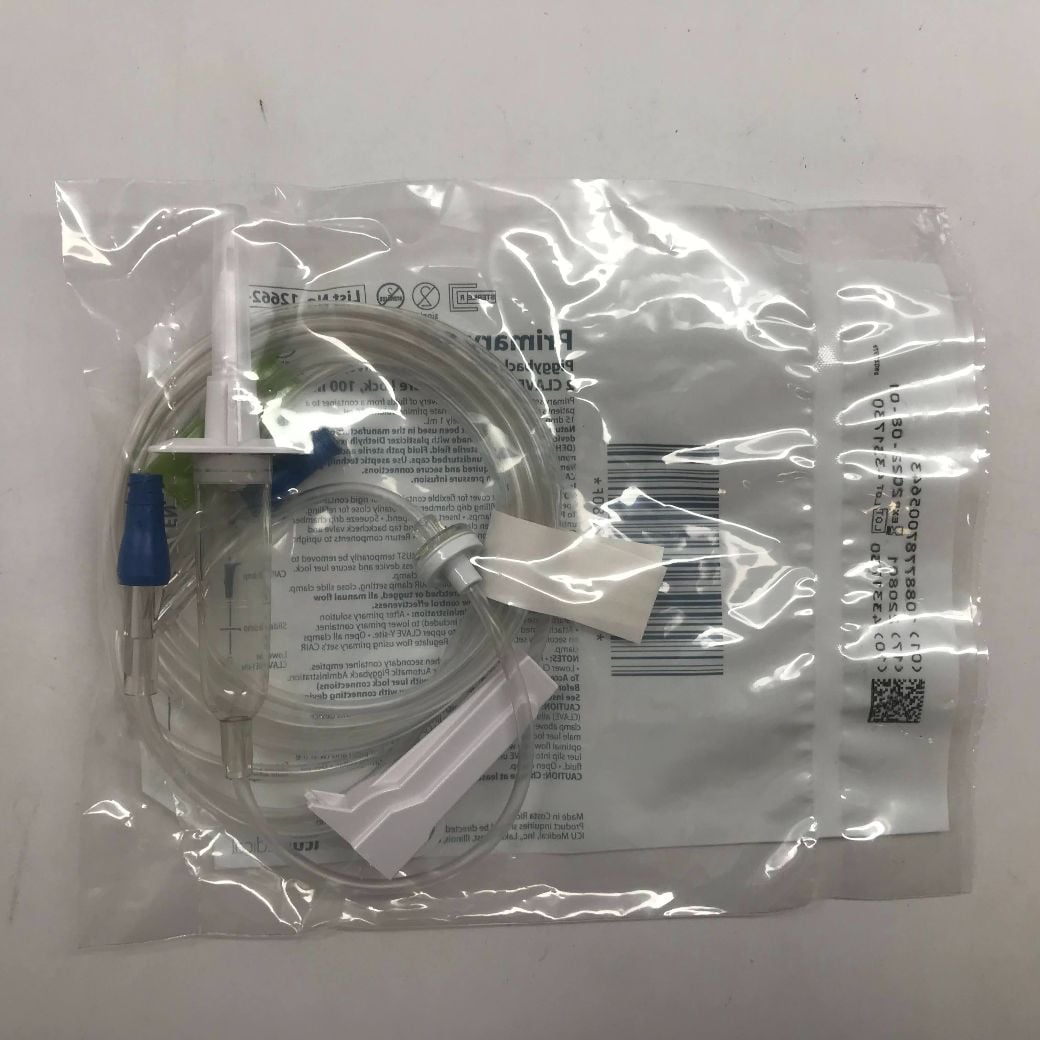 ICU Medical IV Administration Set with 0.2 Micron Filter, 20 Drops/mL, 103" Tubing, 25/Case