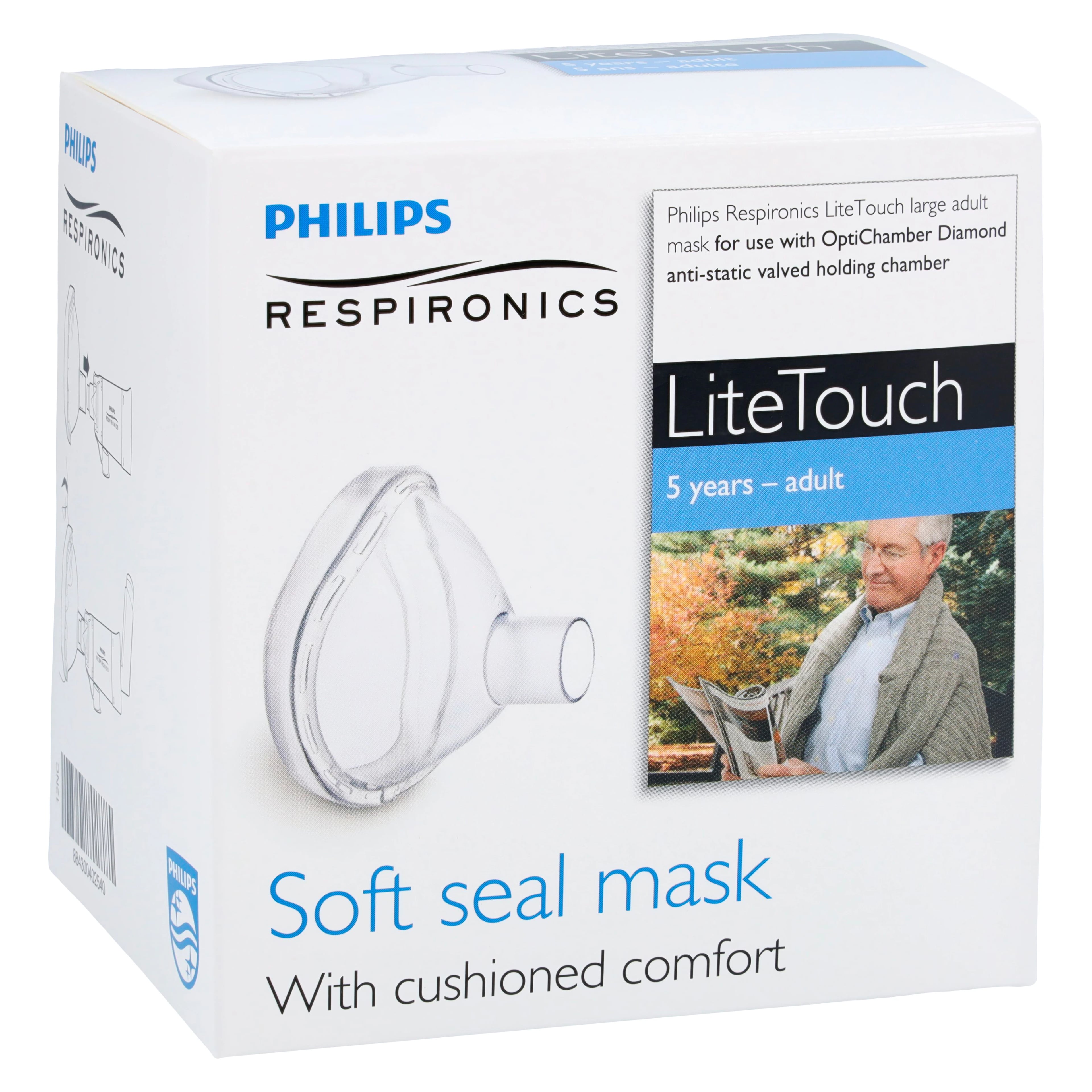 Medline LiteTouch Aerosol Mask, Large, 10/Case
